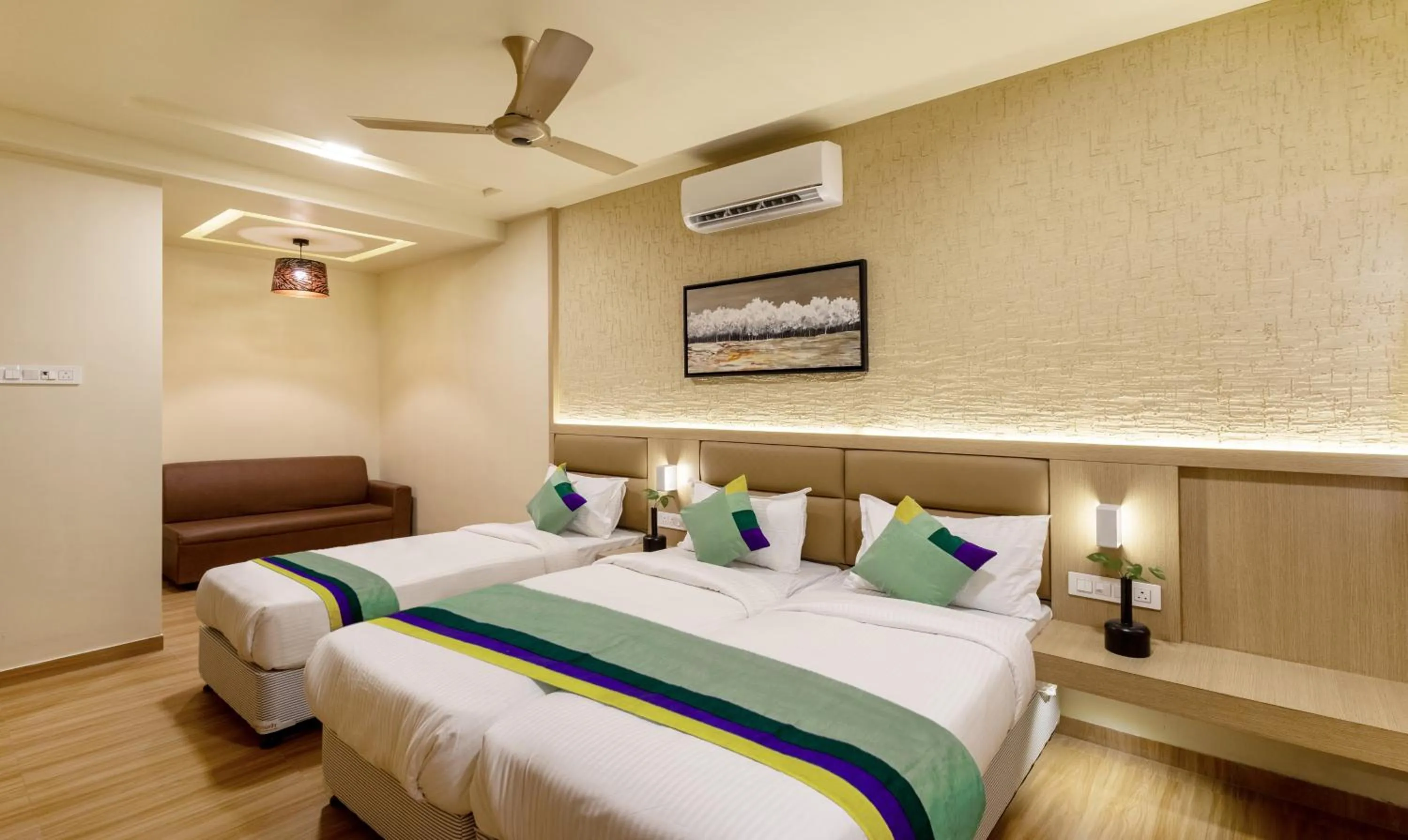 Bedroom, Bed in Treebo Nestlay Rooms Gummidipoondi