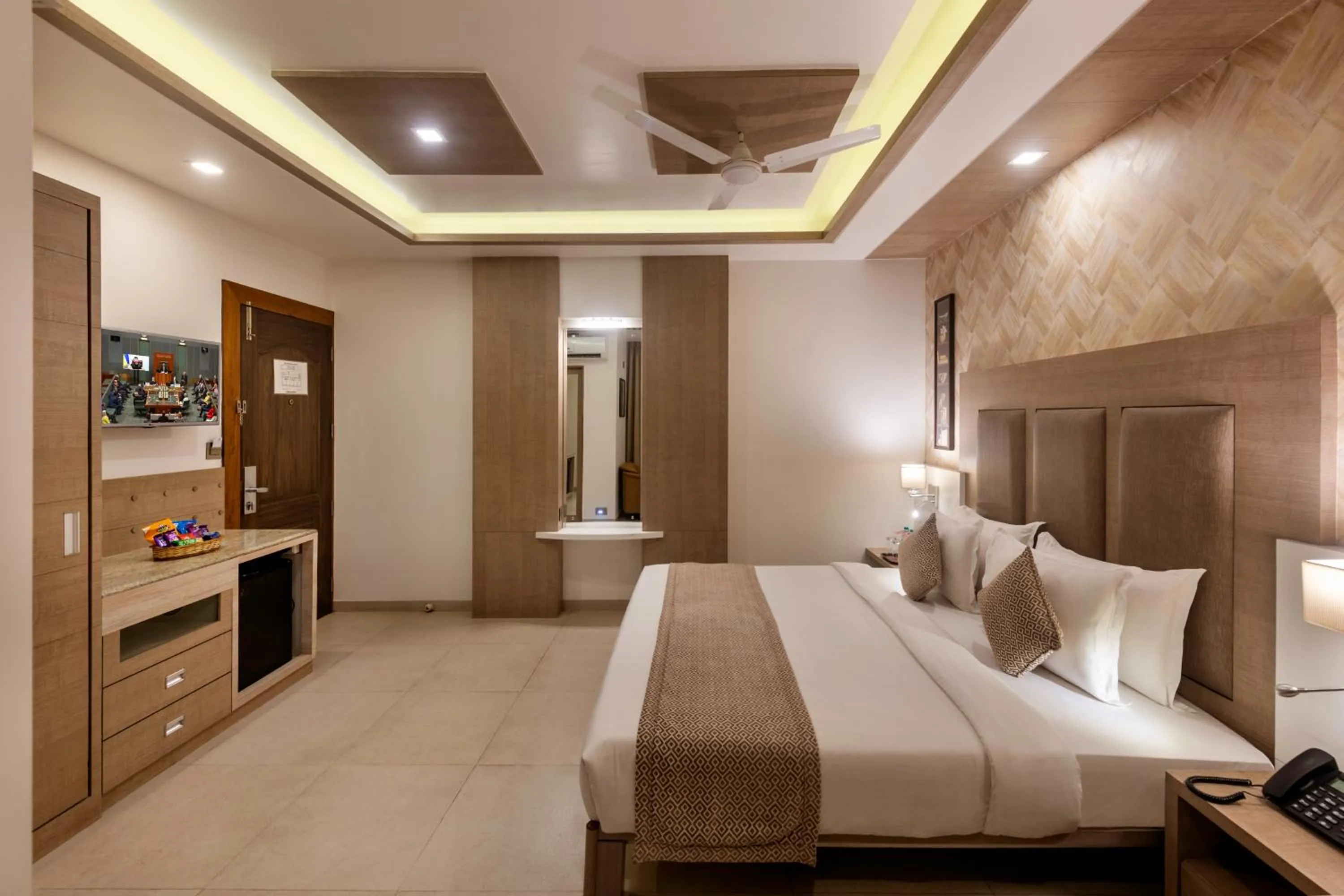 Bedroom, Bed in Dwarkadhish Lords Eco Inn