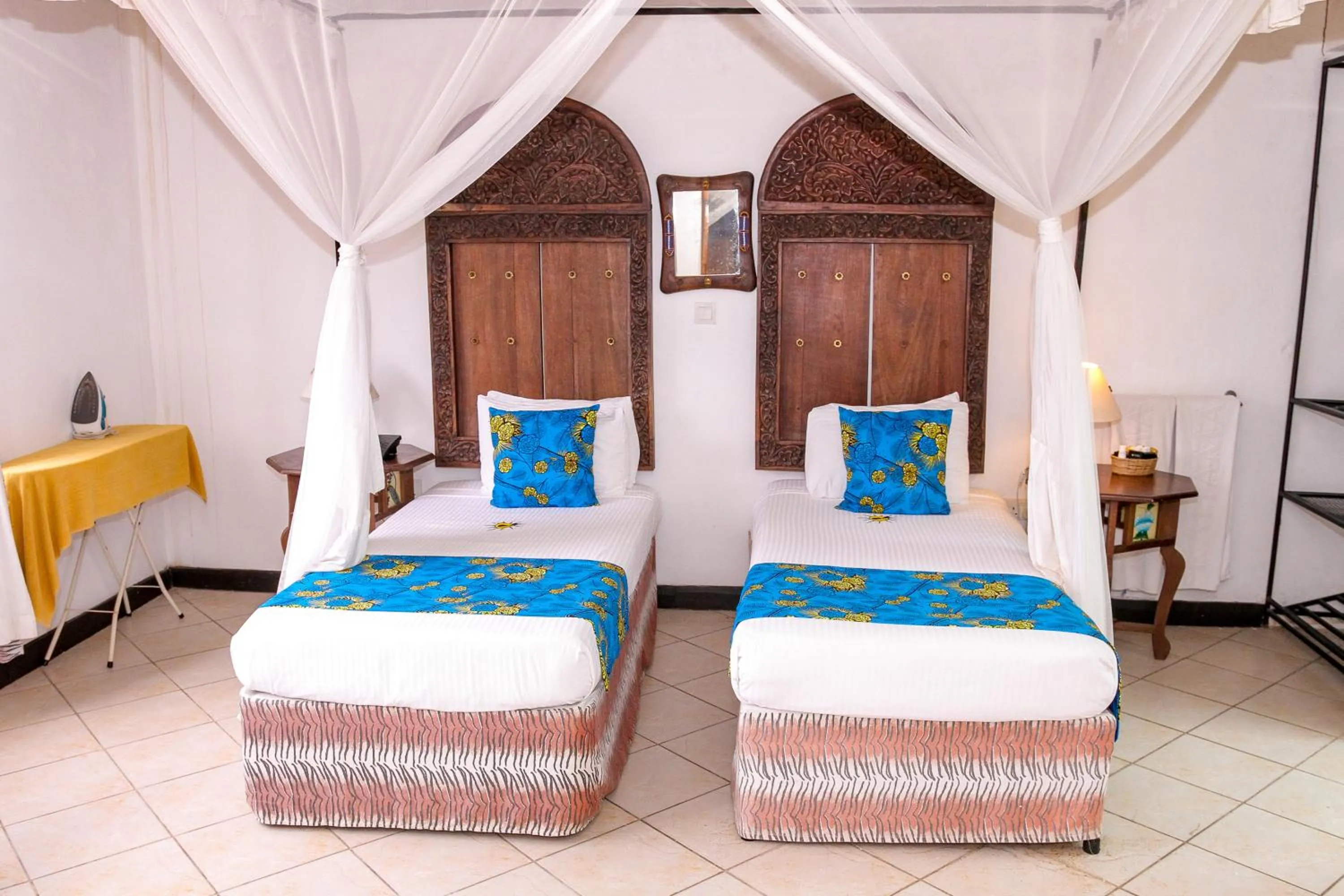 Bed in Kahama Hotel Mombasa