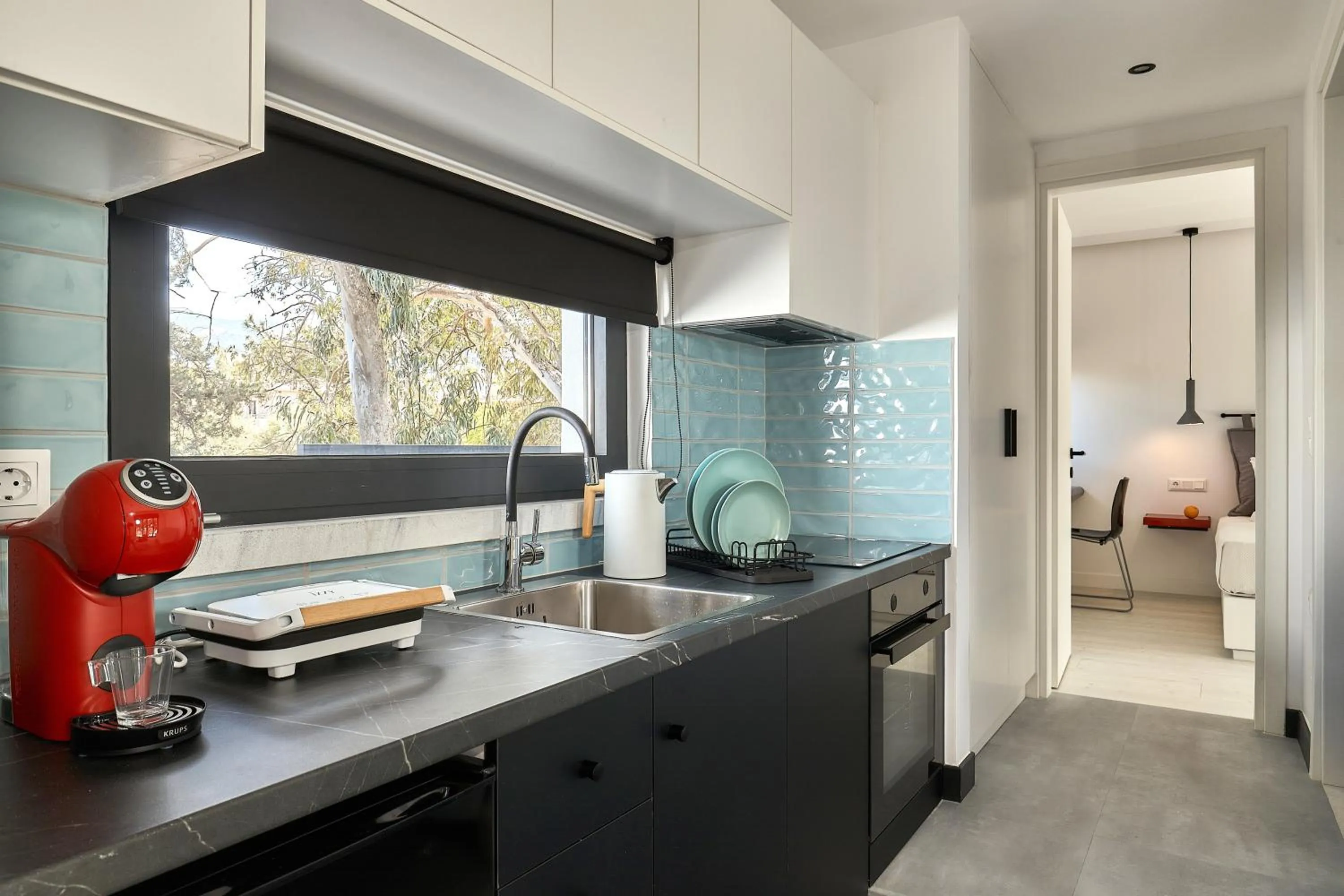 Kitchen or kitchenette in MichELe Luxury apartments by Smaris Collection