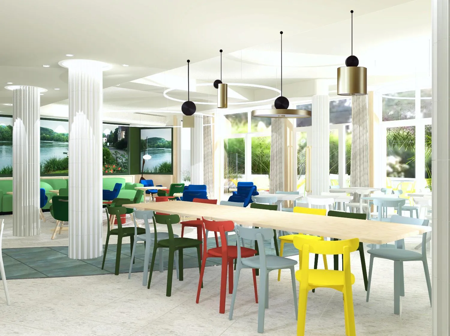 Seating area in Aparthotel Adagio Paris Boulogne