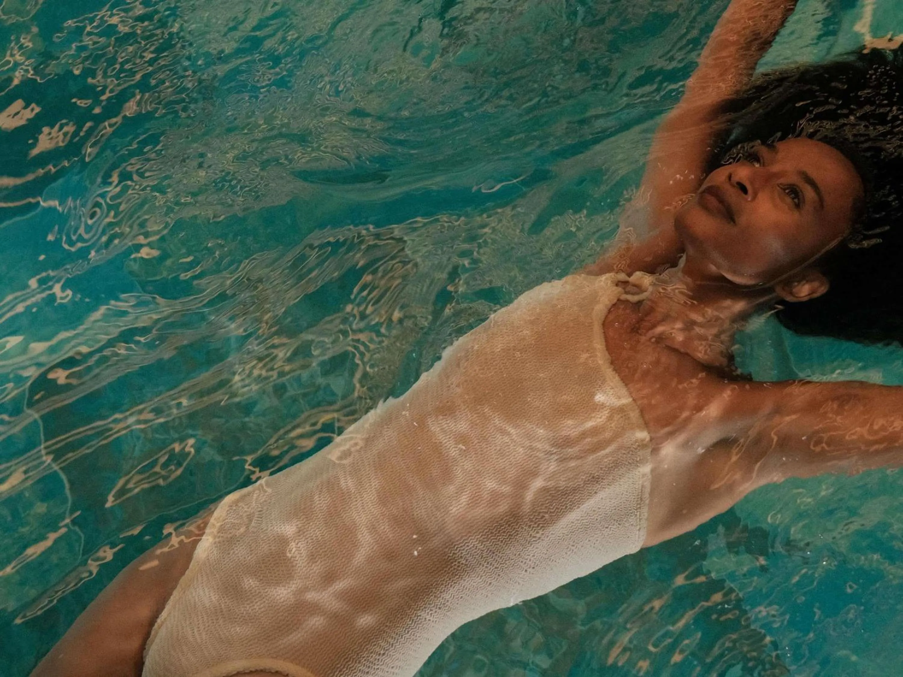 Pool view in Mövenpick Hotel Istanbul Marmara Sea