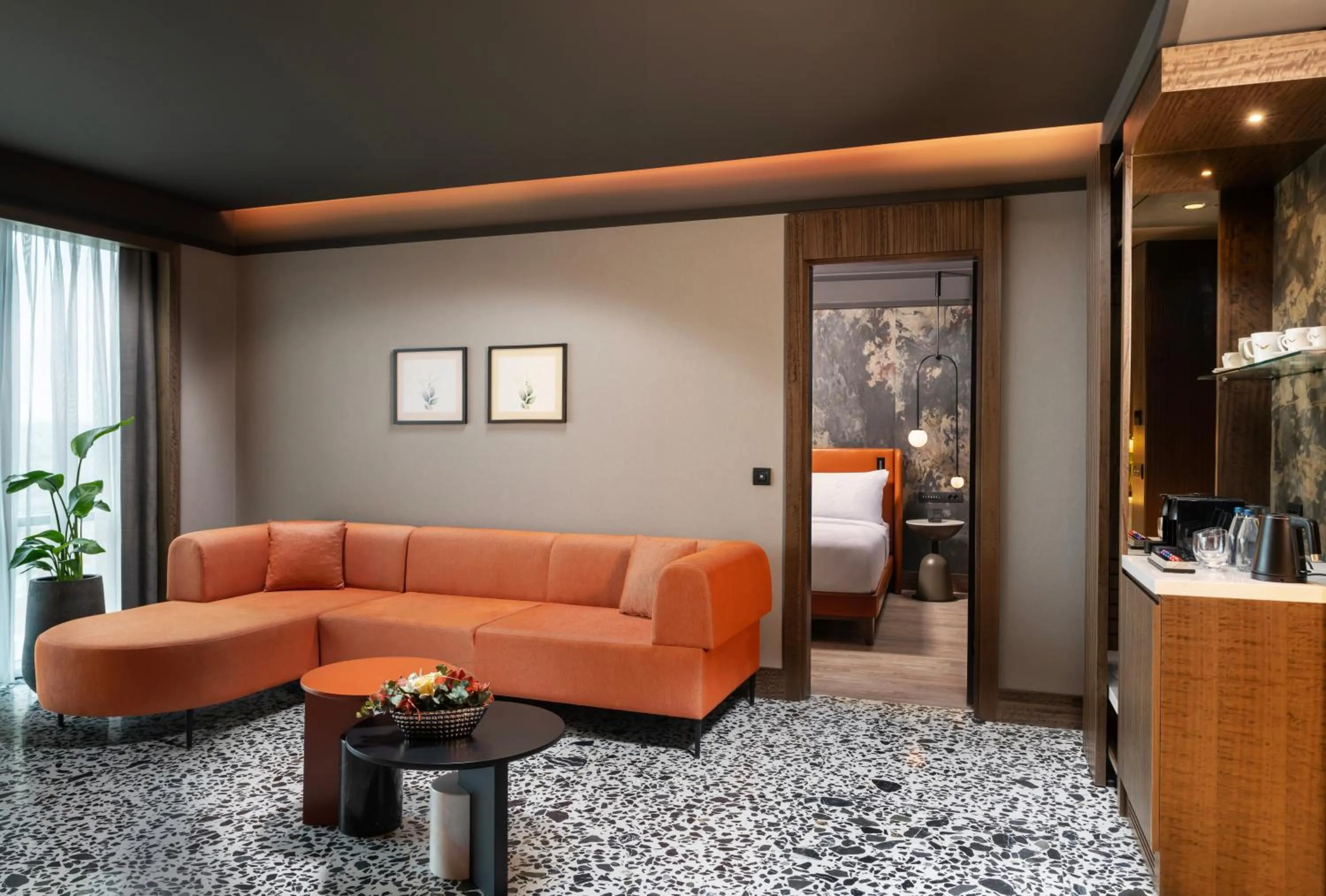 Living room in Mövenpick Hotel Istanbul Marmara Sea