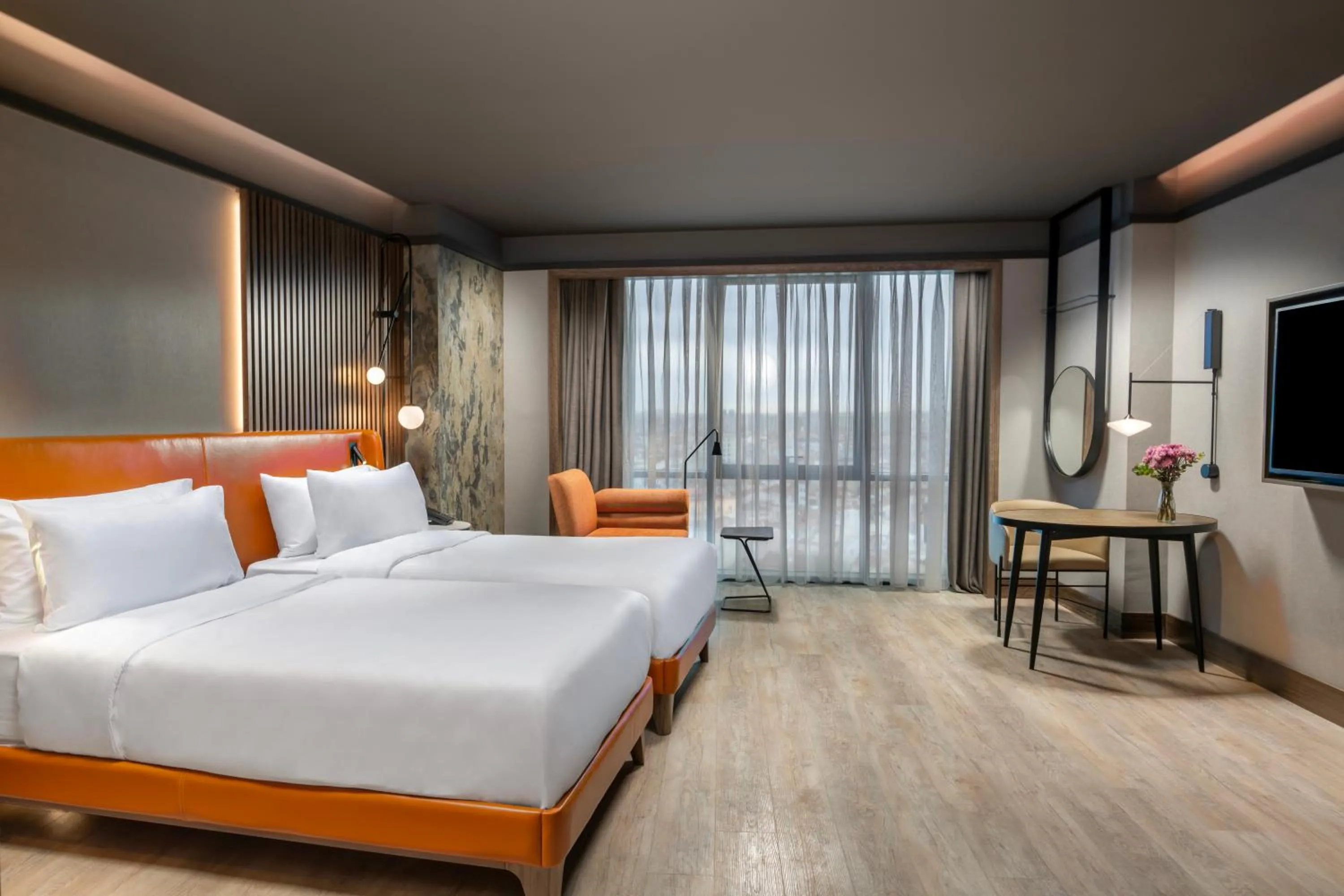 Bed in Mövenpick Hotel Istanbul Marmara Sea