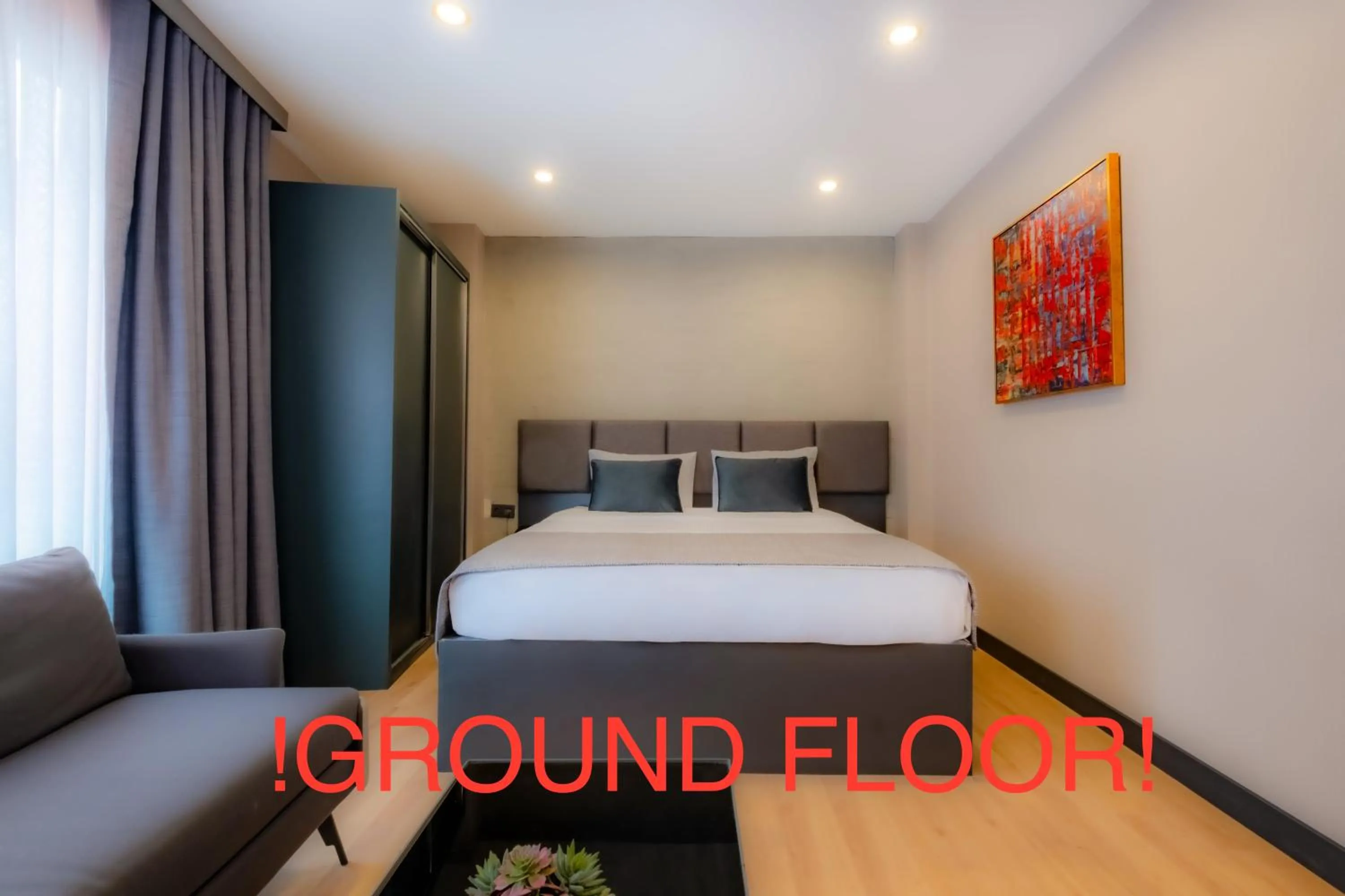 Bed in The Row Suites Taksim