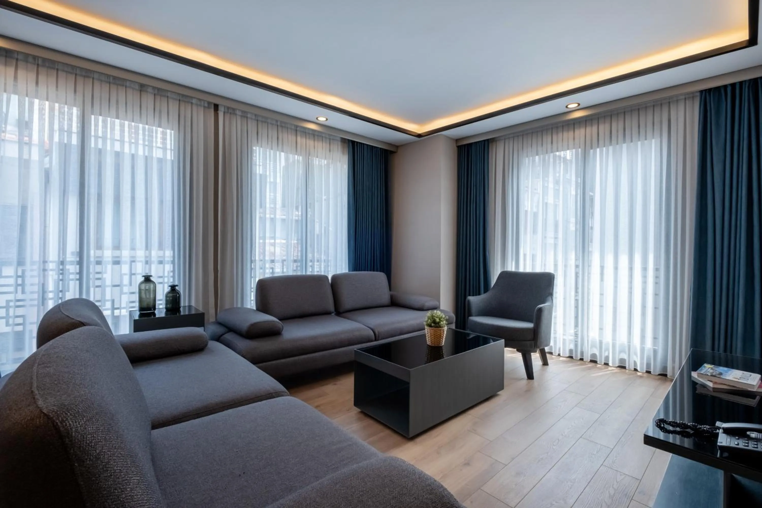 Living room in The Row Suites Taksim