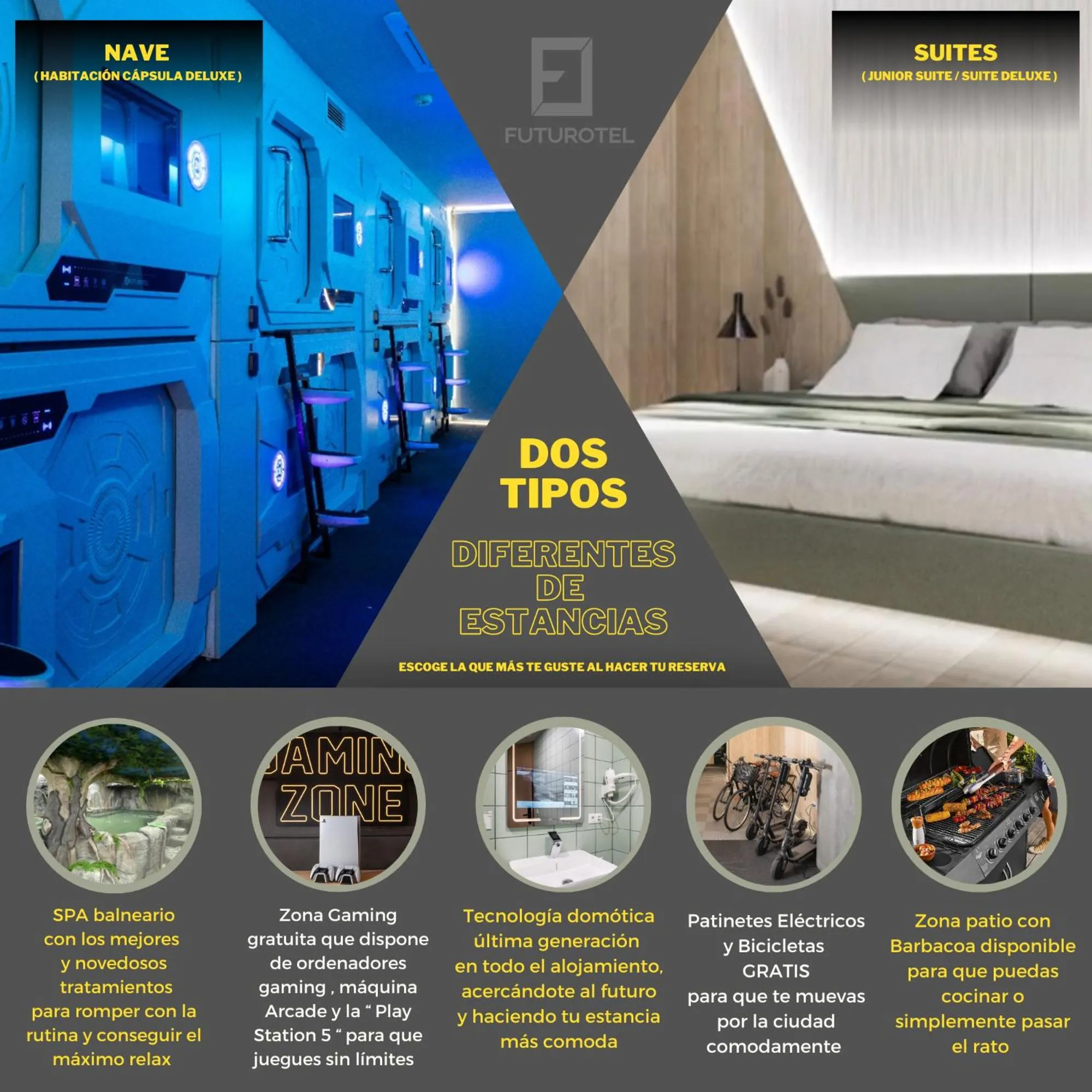 Bed in Futurotel Spa Garden