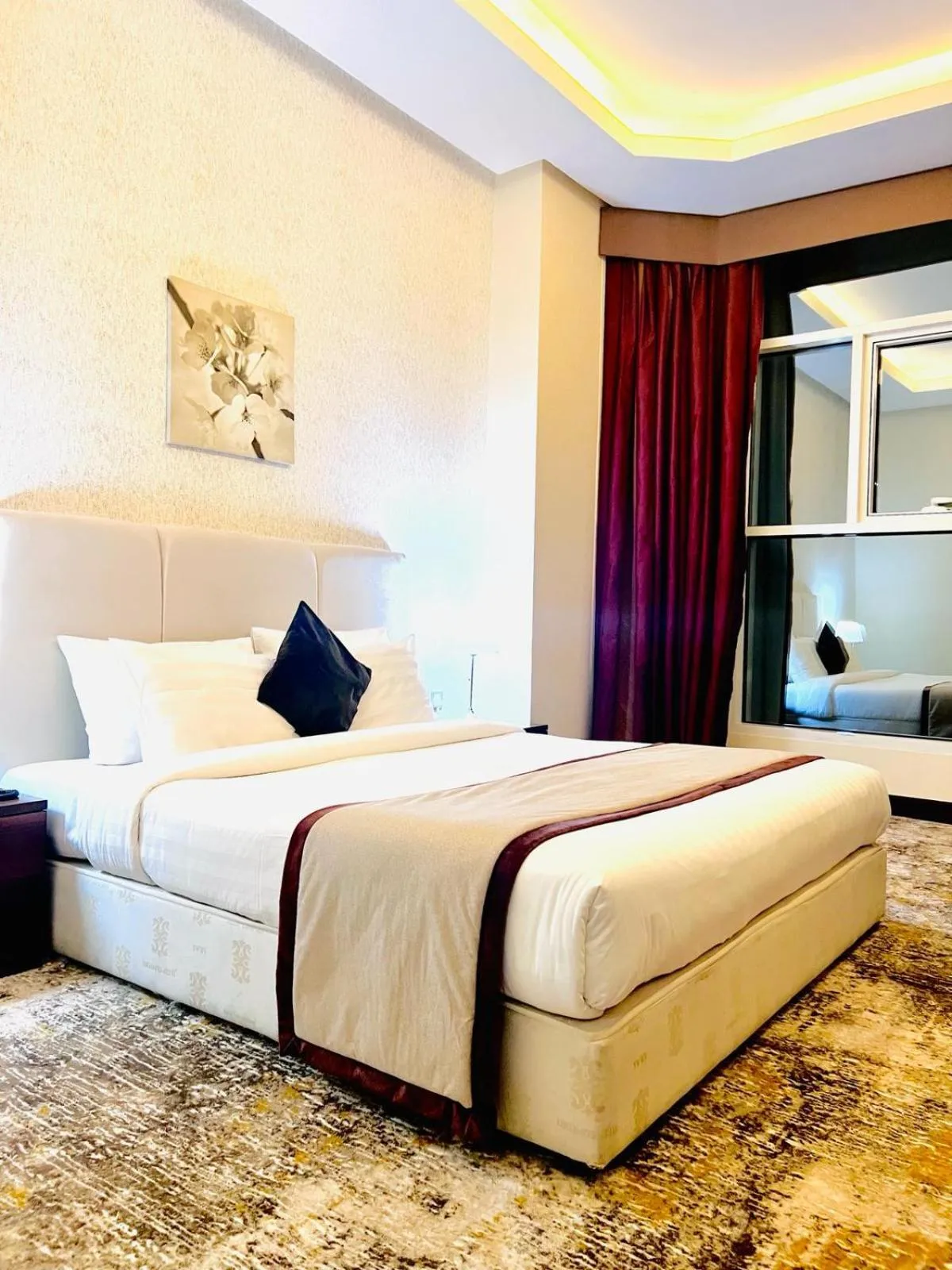 Bed in GREEN GARDEN HOTEL