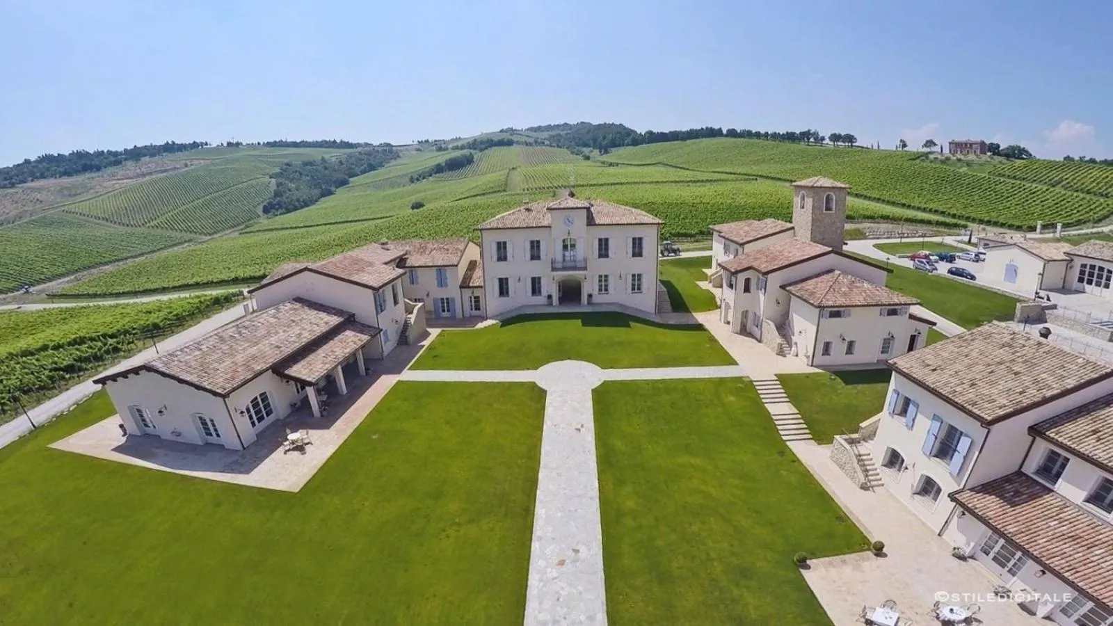 Bird's eye view in Borgo Conde Wine Resort