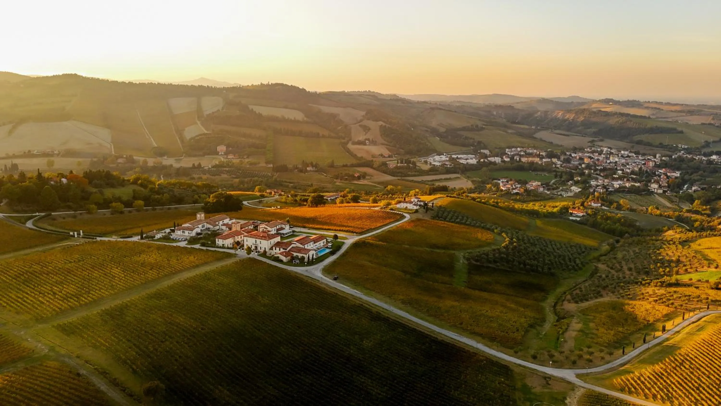 Bird's eye view in Borgo Conde Wine Resort