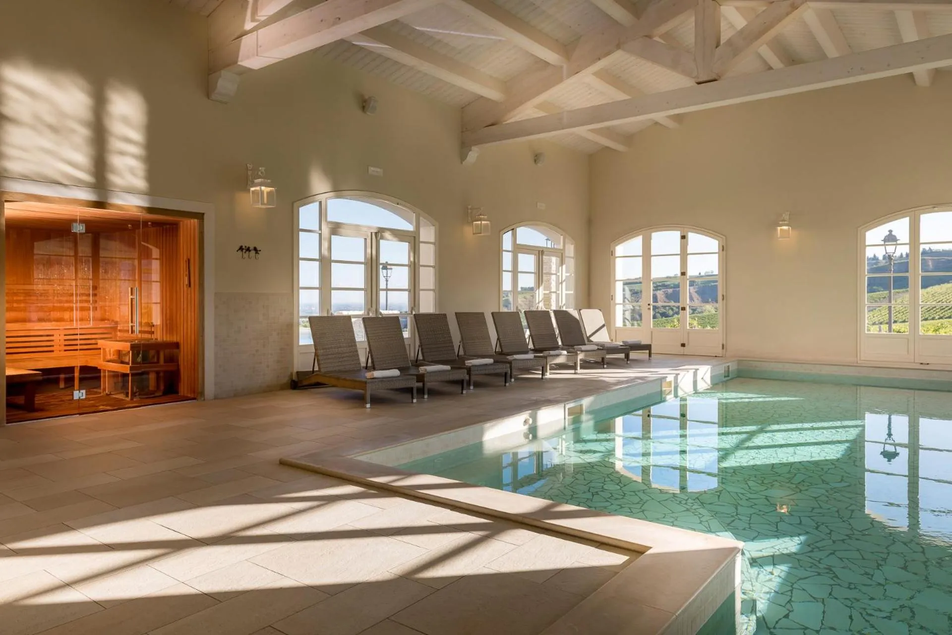 Hot Tub in Borgo Conde Wine Resort