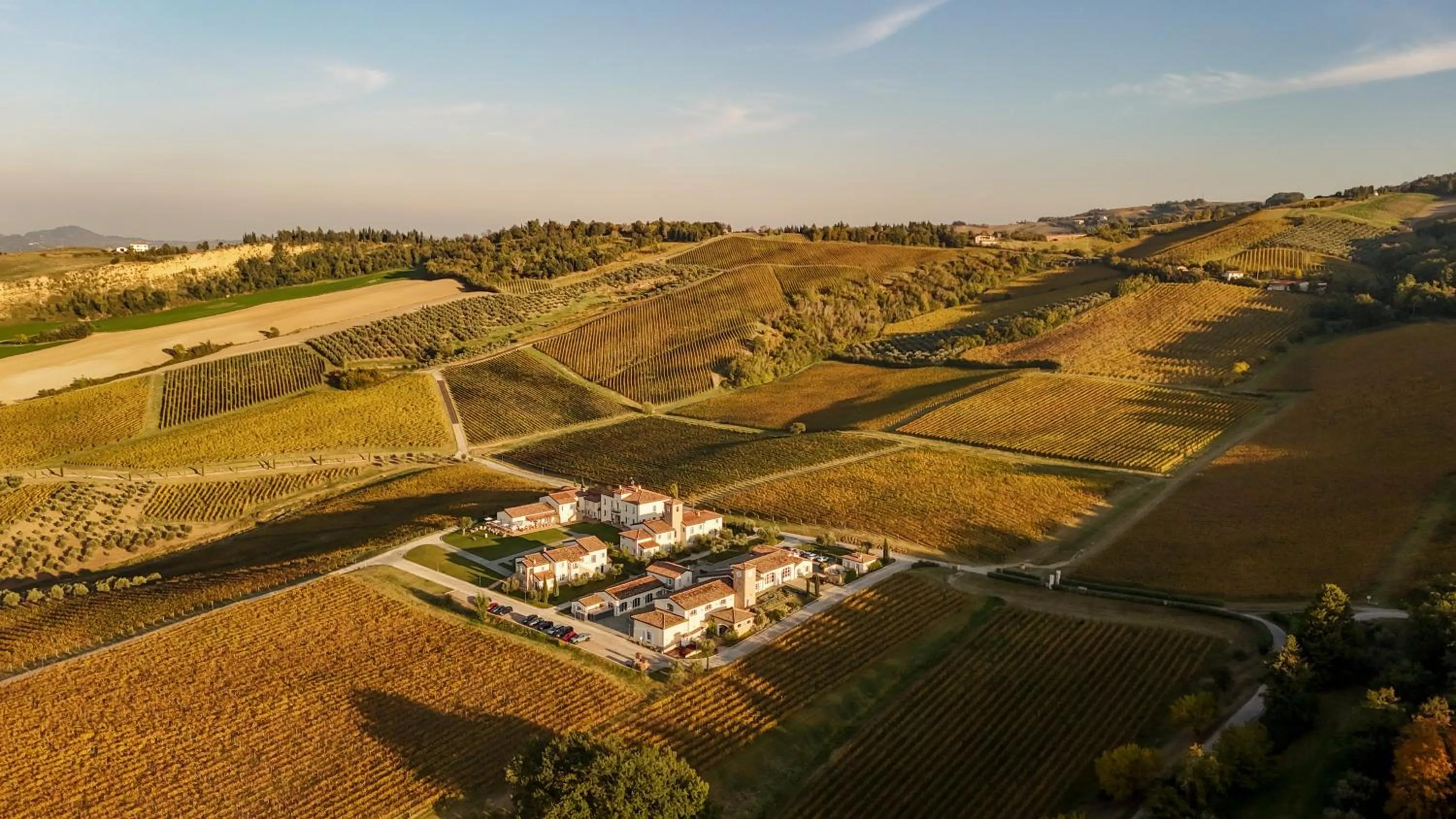 Bird's eye view in Borgo Conde Wine Resort