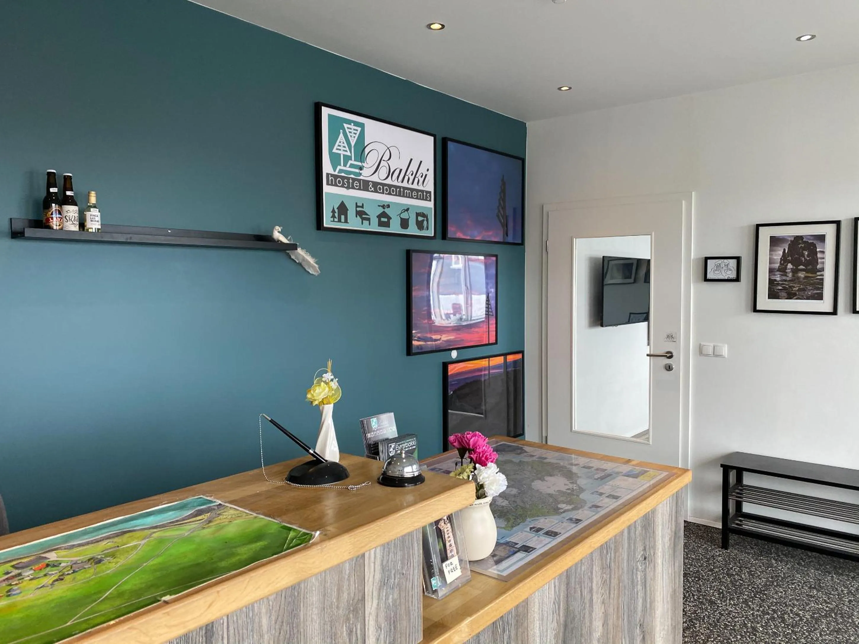 Lobby or reception in Bakki Apartments & Hostel