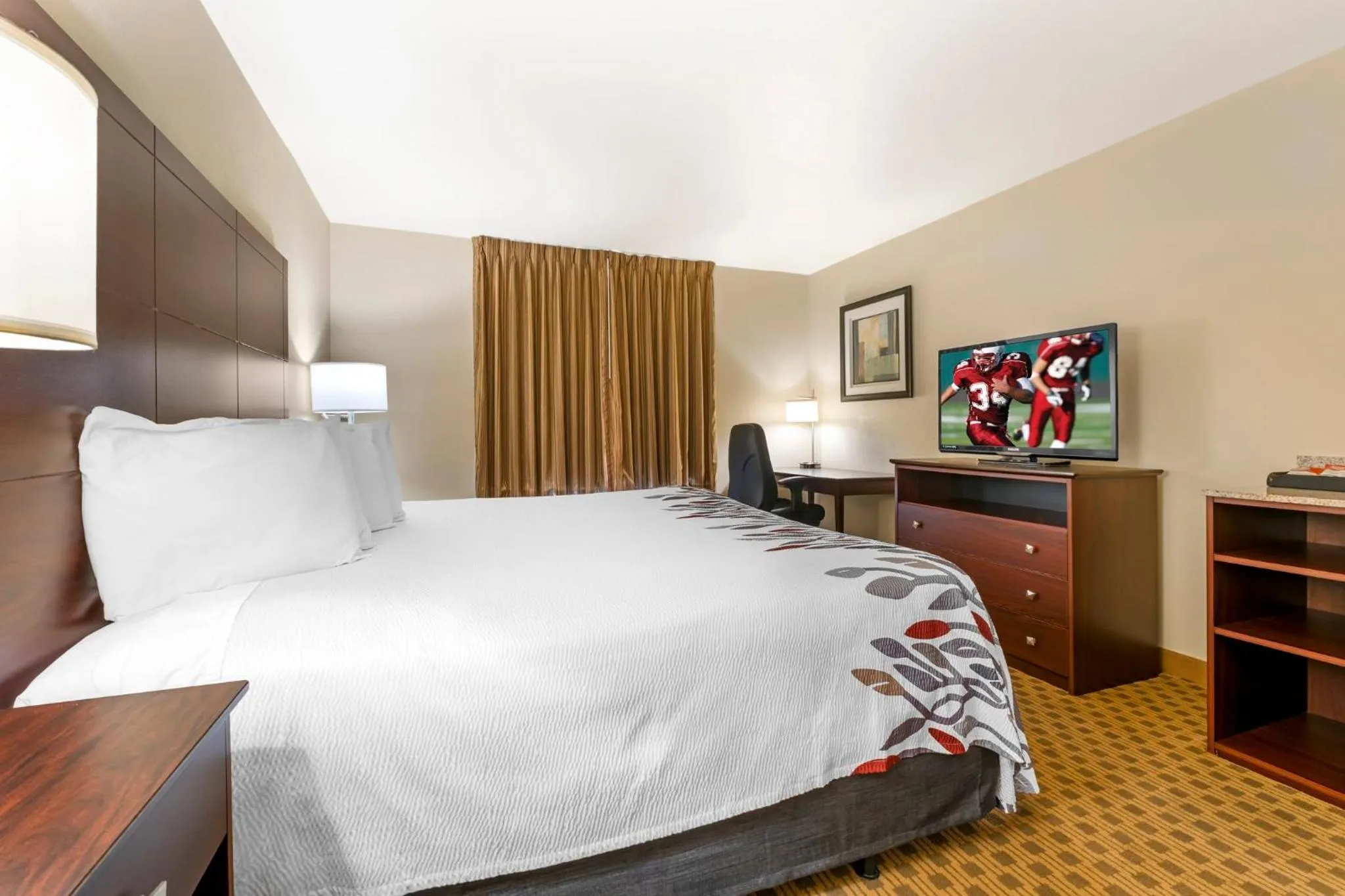 Photo of the whole room, Bed in Red Roof Inn Charlestown