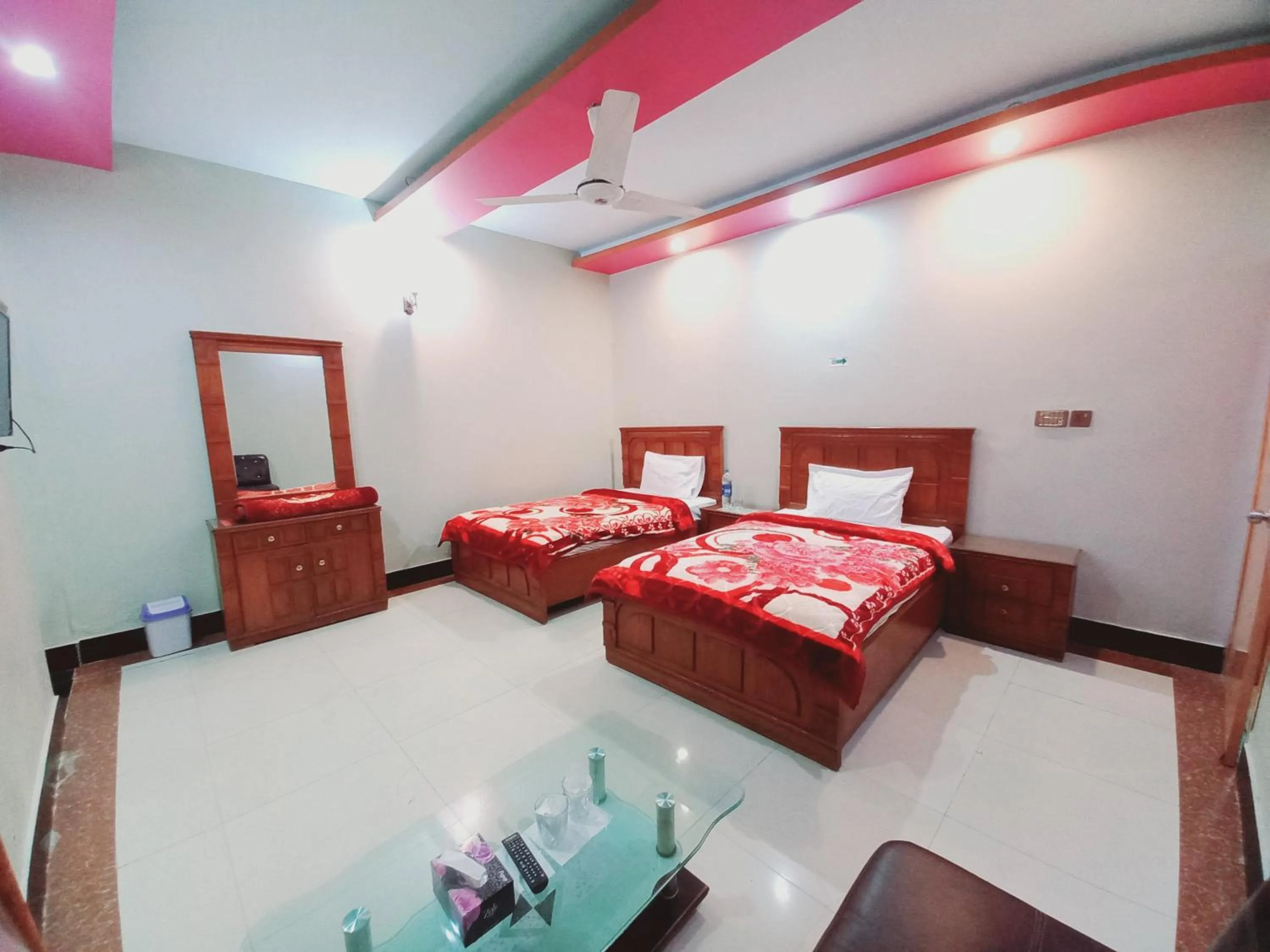 Bed in Rose Palace Guest House