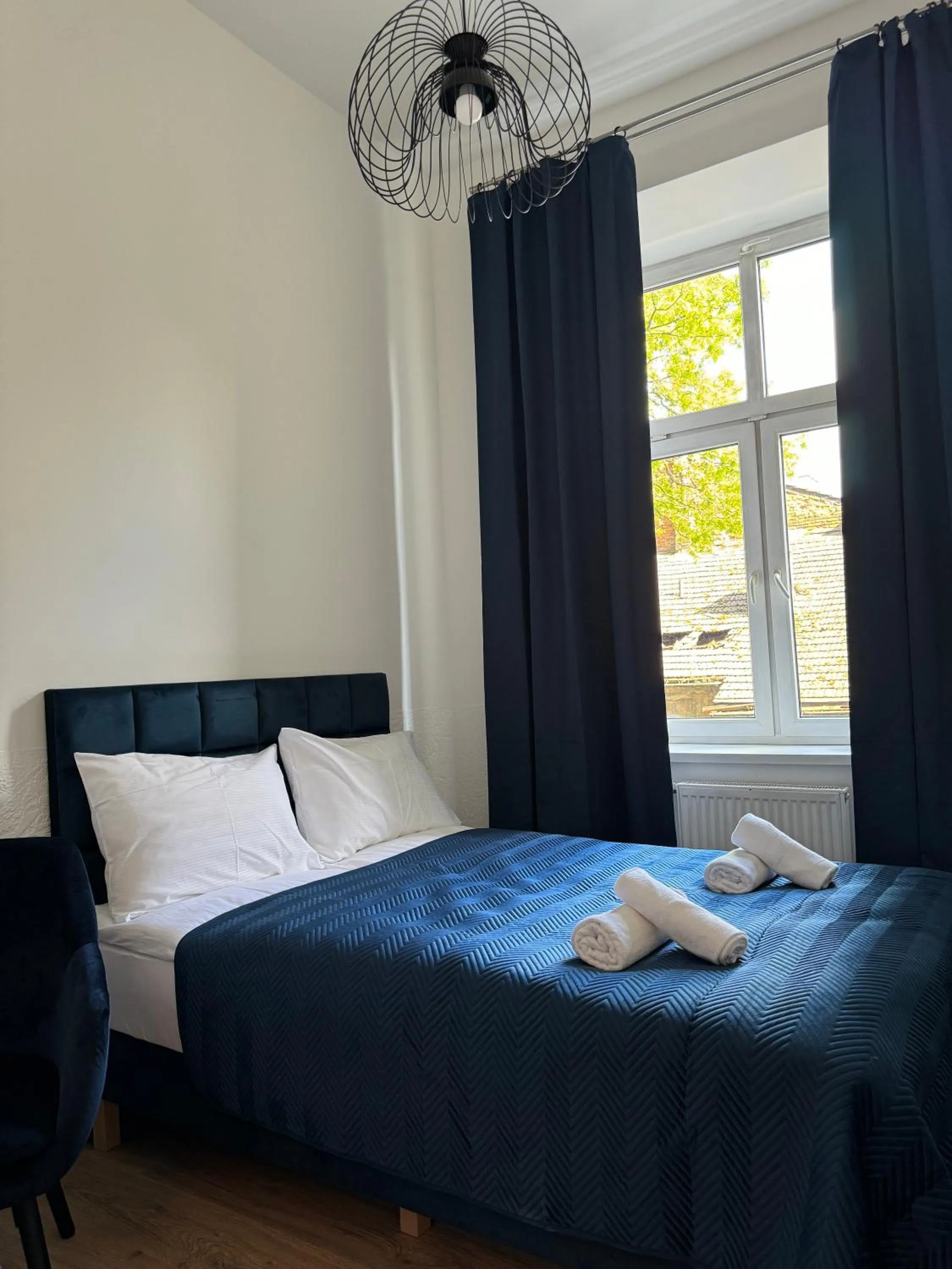 Bed in IRIS Aparthotel