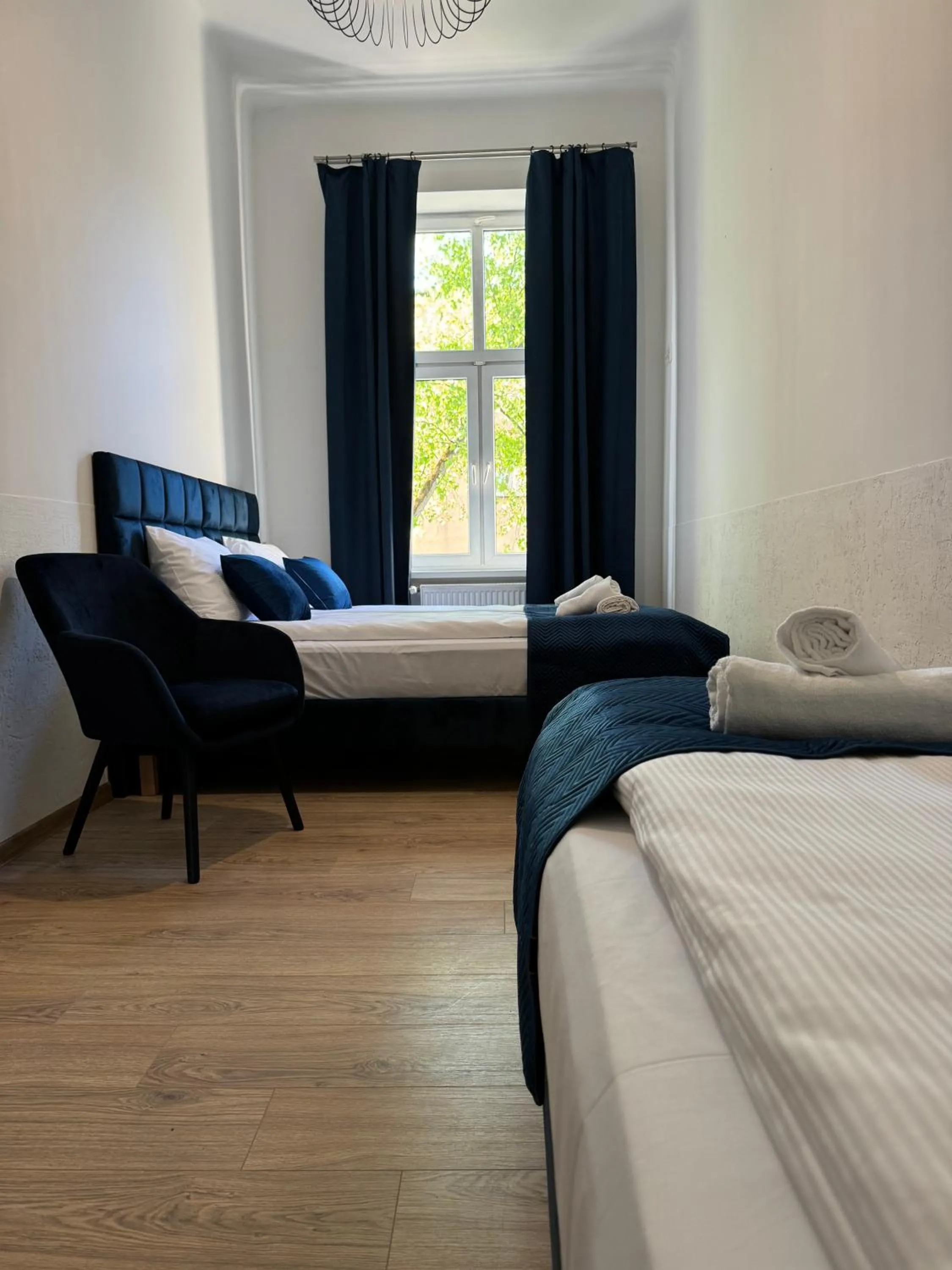 Bed in IRIS Aparthotel