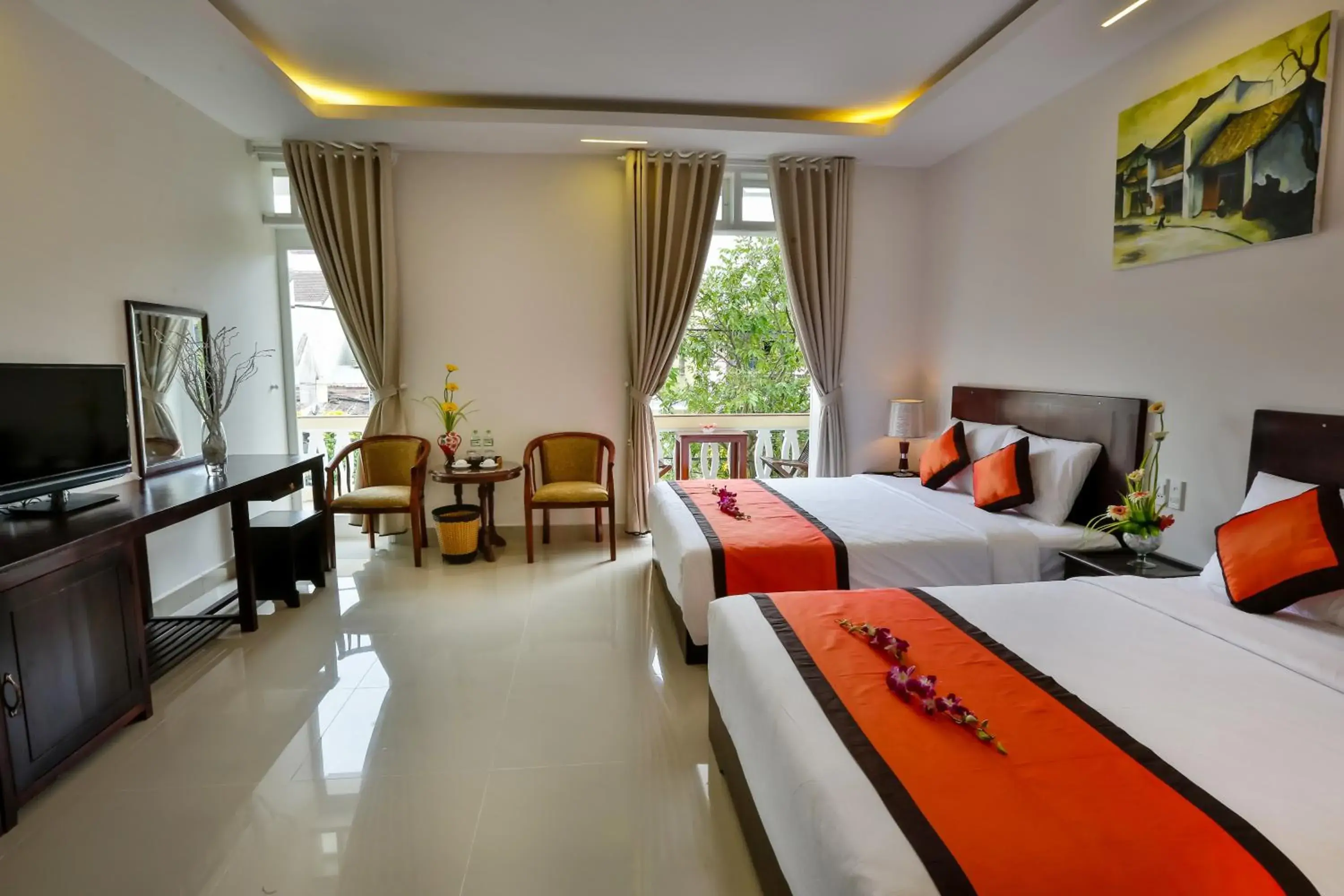 Deluxe Twin Room in Han Huyen Homestay Deluxe Twin Room in Han Huyen Homestay