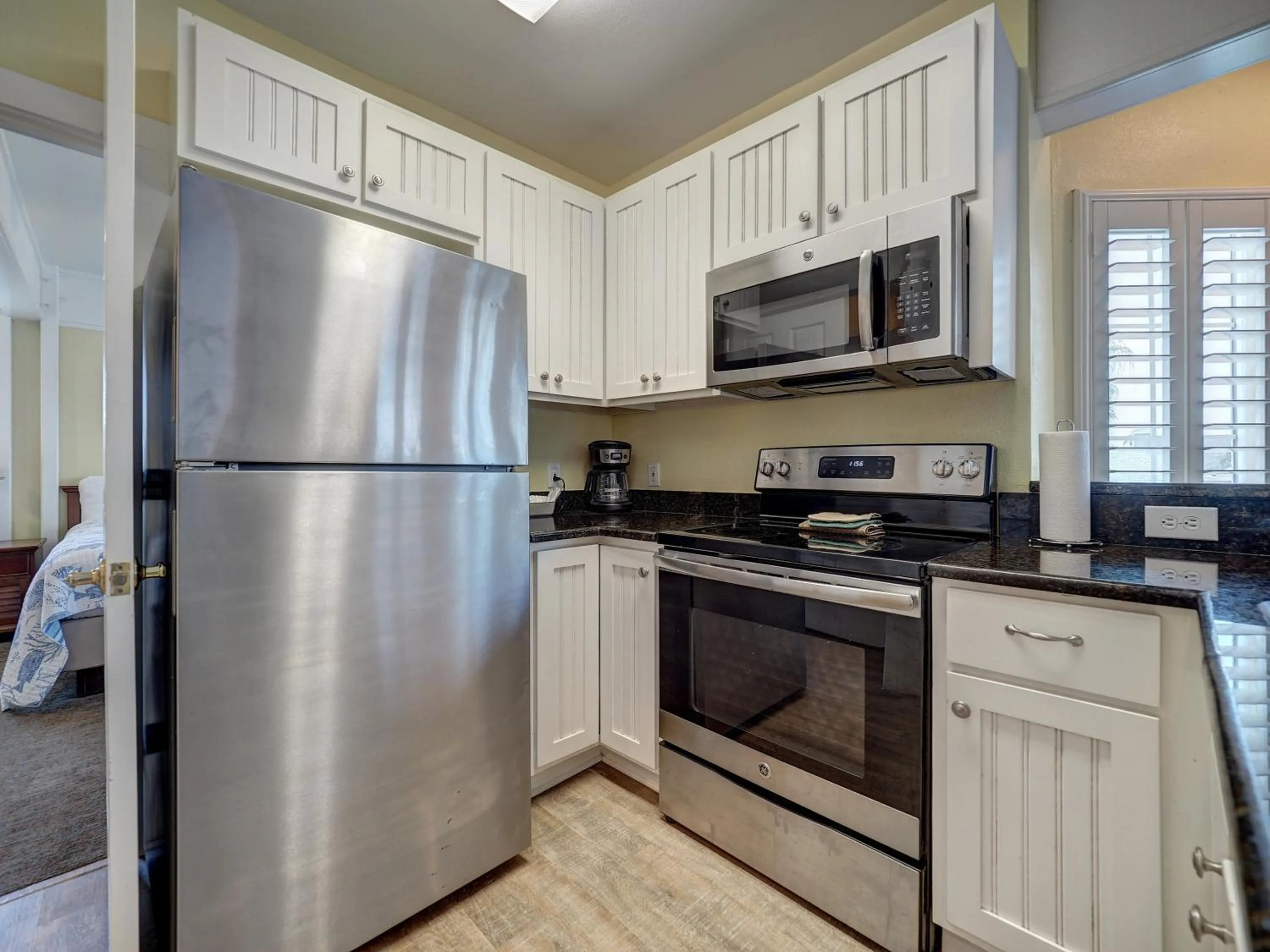 Kitchen or kitchenette in Seashell Village Resort near the beach with kitchens