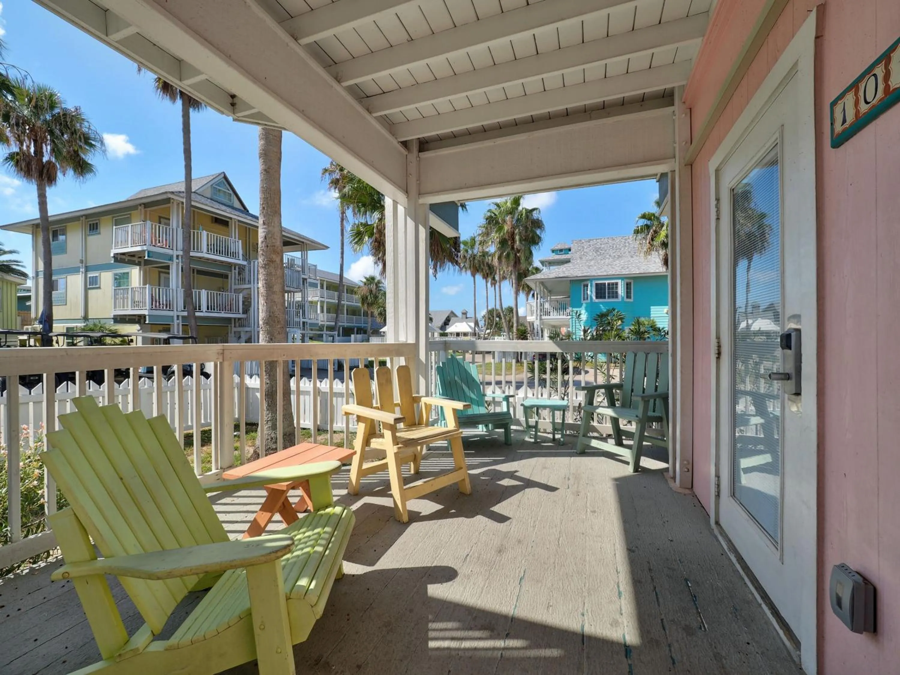 Balcony/Terrace in Seashell Village Resort near the beach with kitchens
