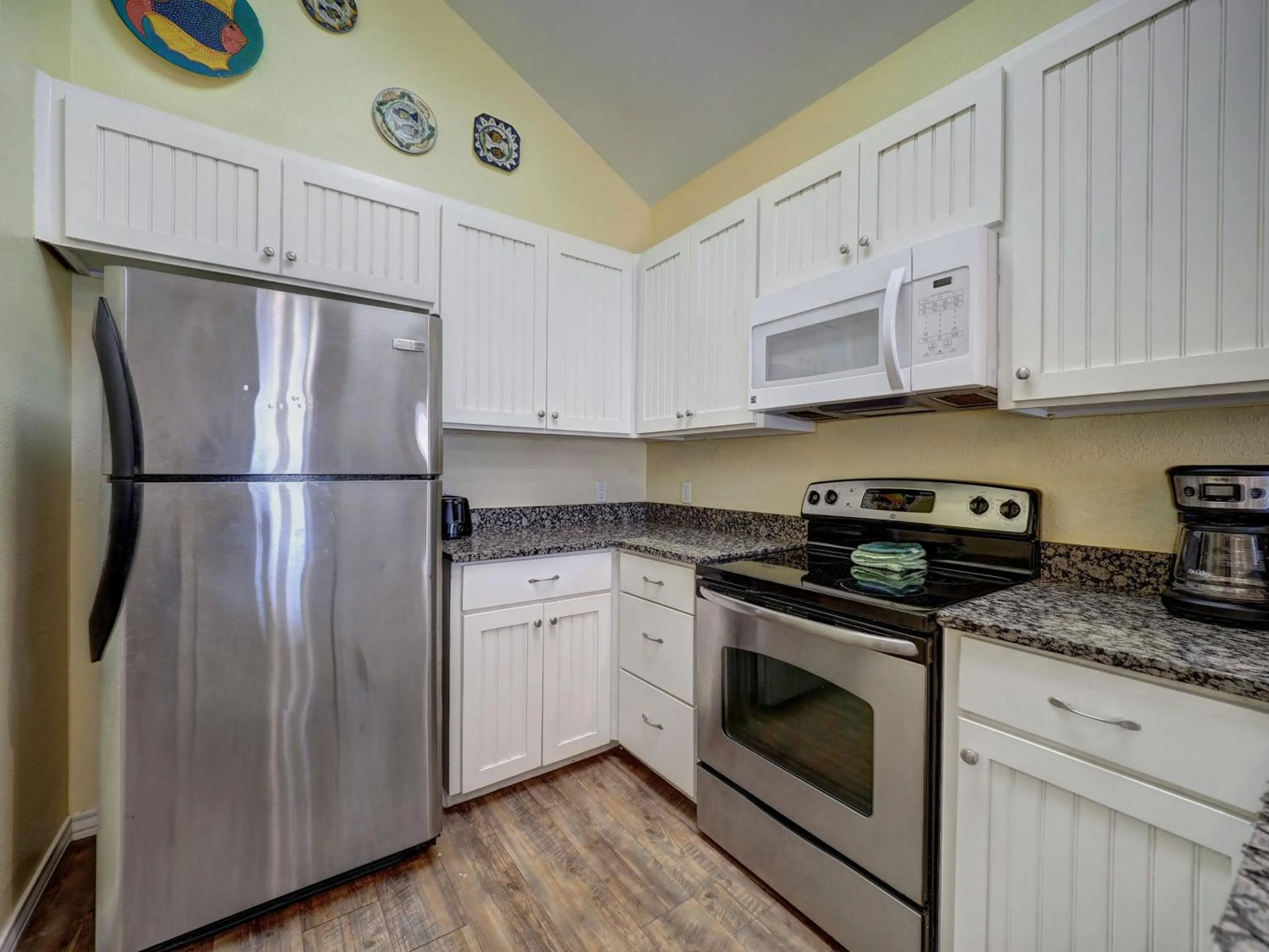 Kitchen or kitchenette in Seashell Village Resort near the beach with kitchens