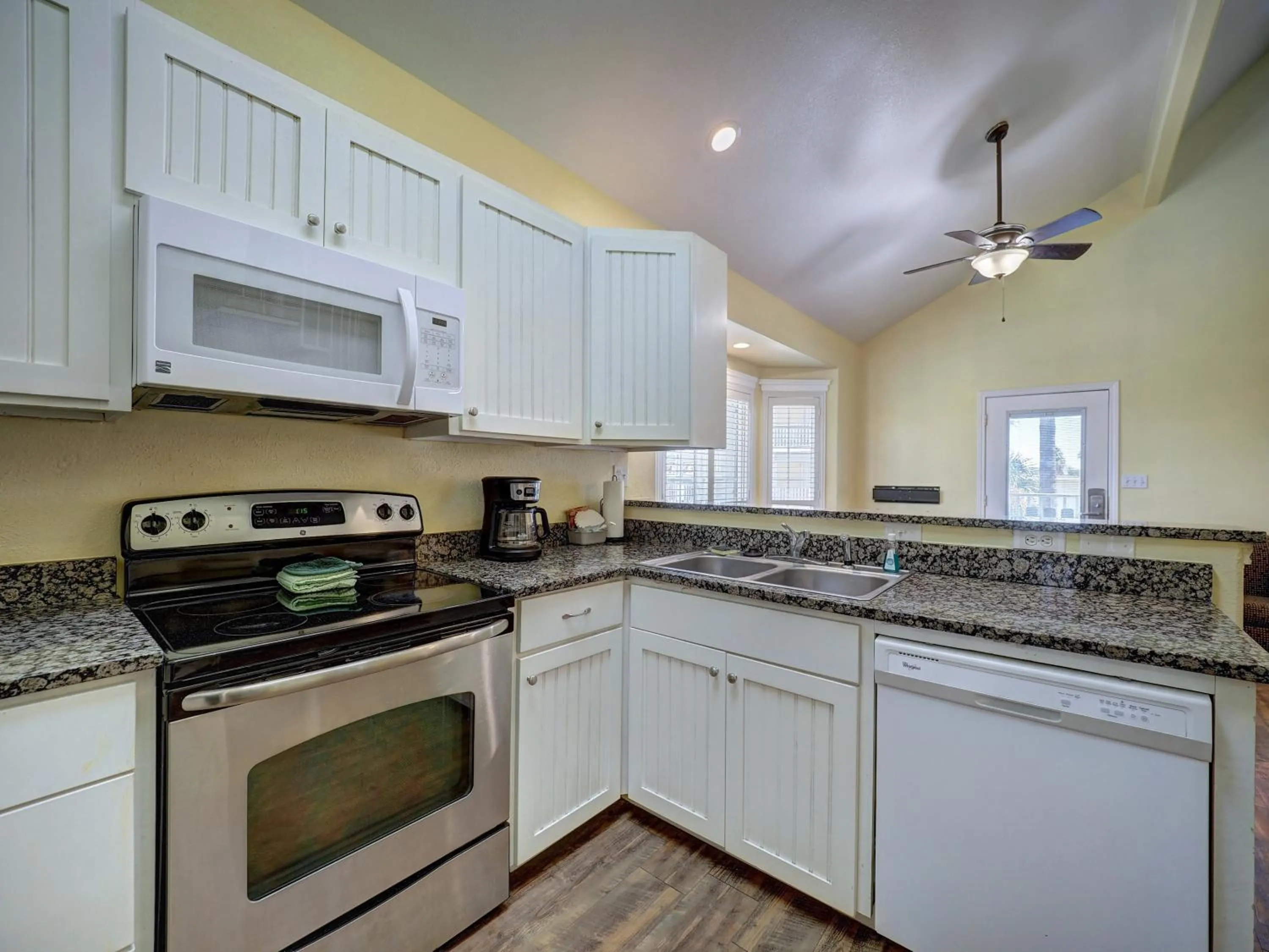 Kitchen or kitchenette in Seashell Village Resort near the beach with kitchens