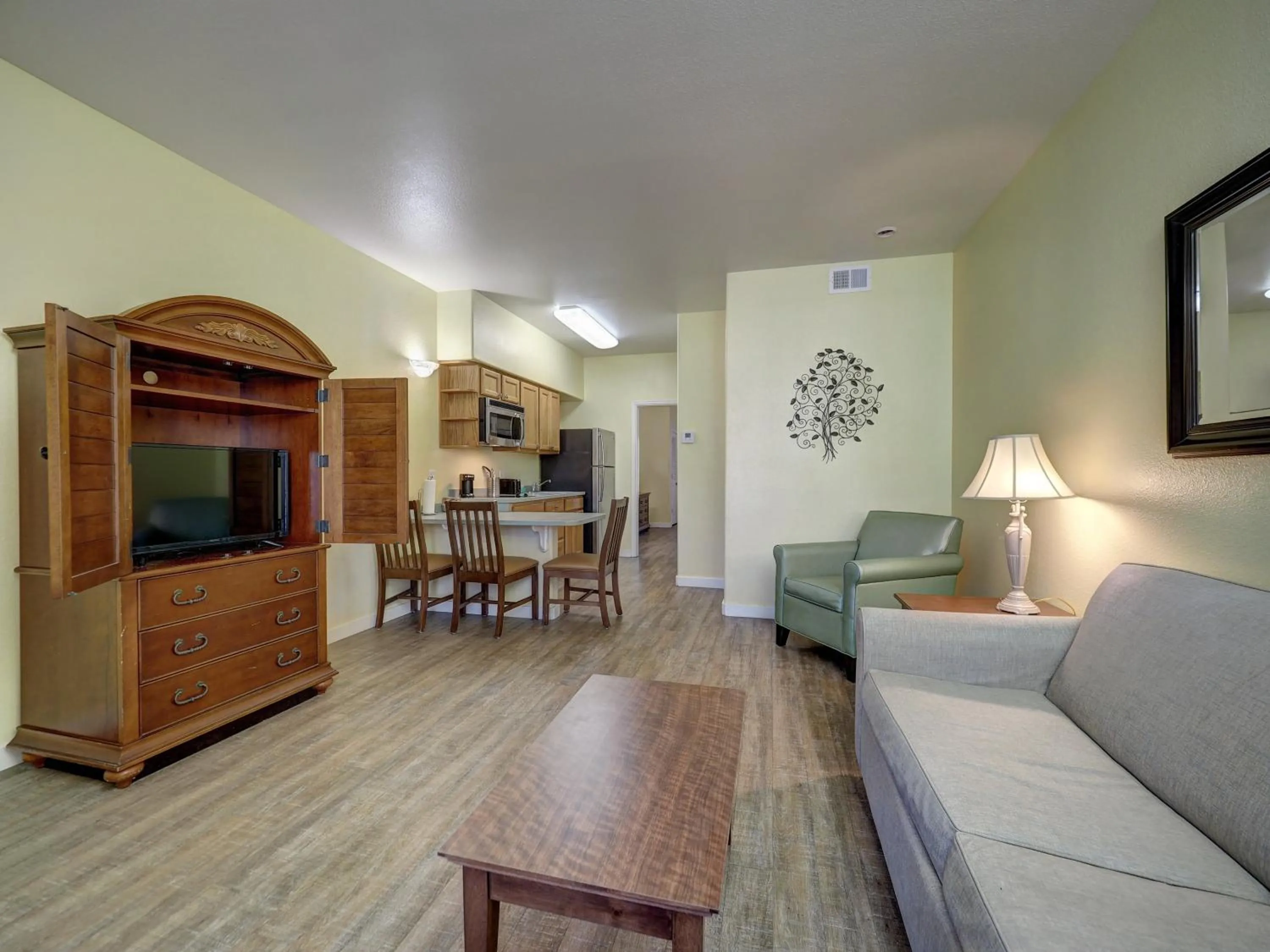 Kitchen or kitchenette in Seashell Village Resort near the beach with kitchens