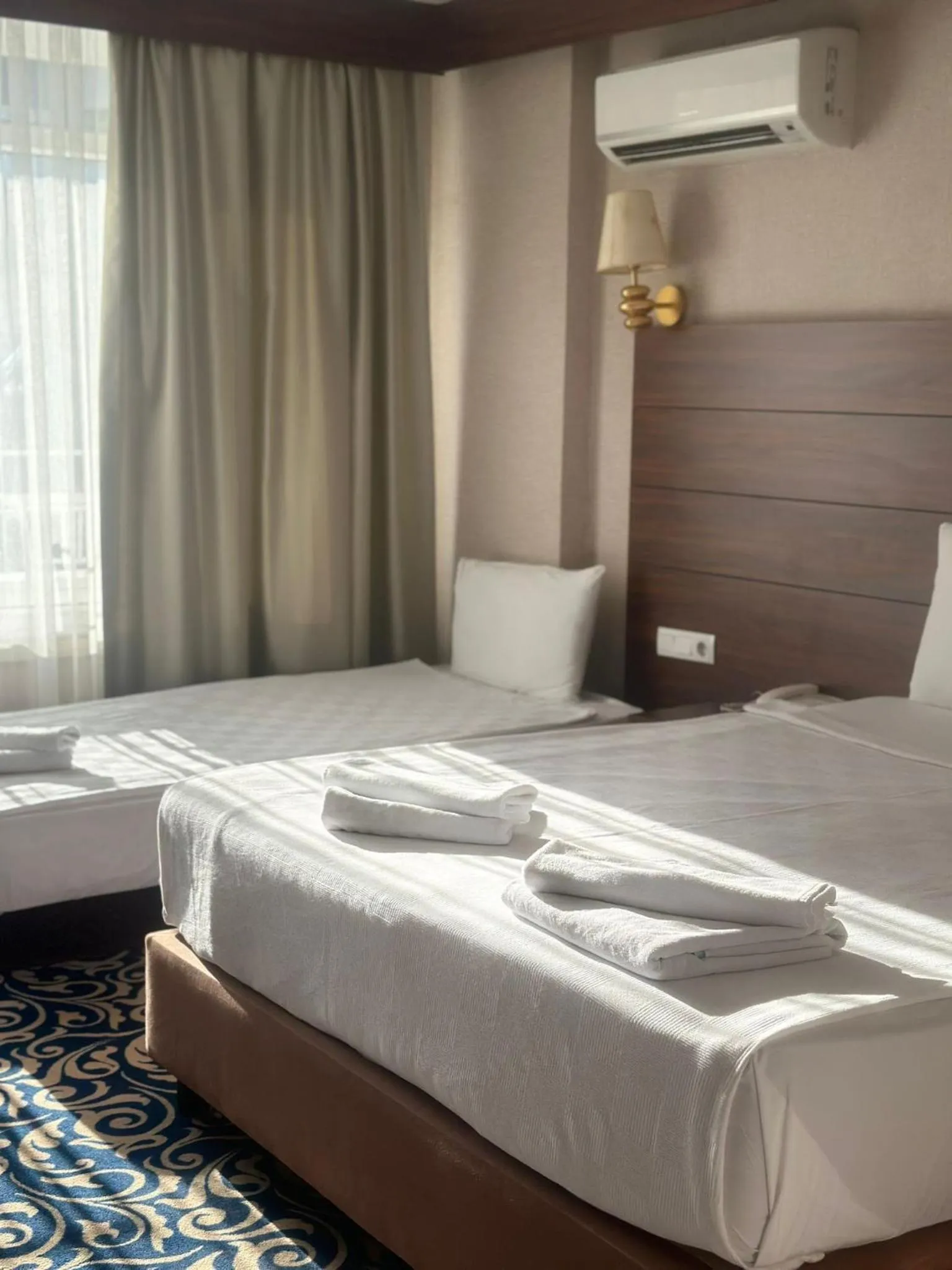 Bed in Bilgehan Hotel