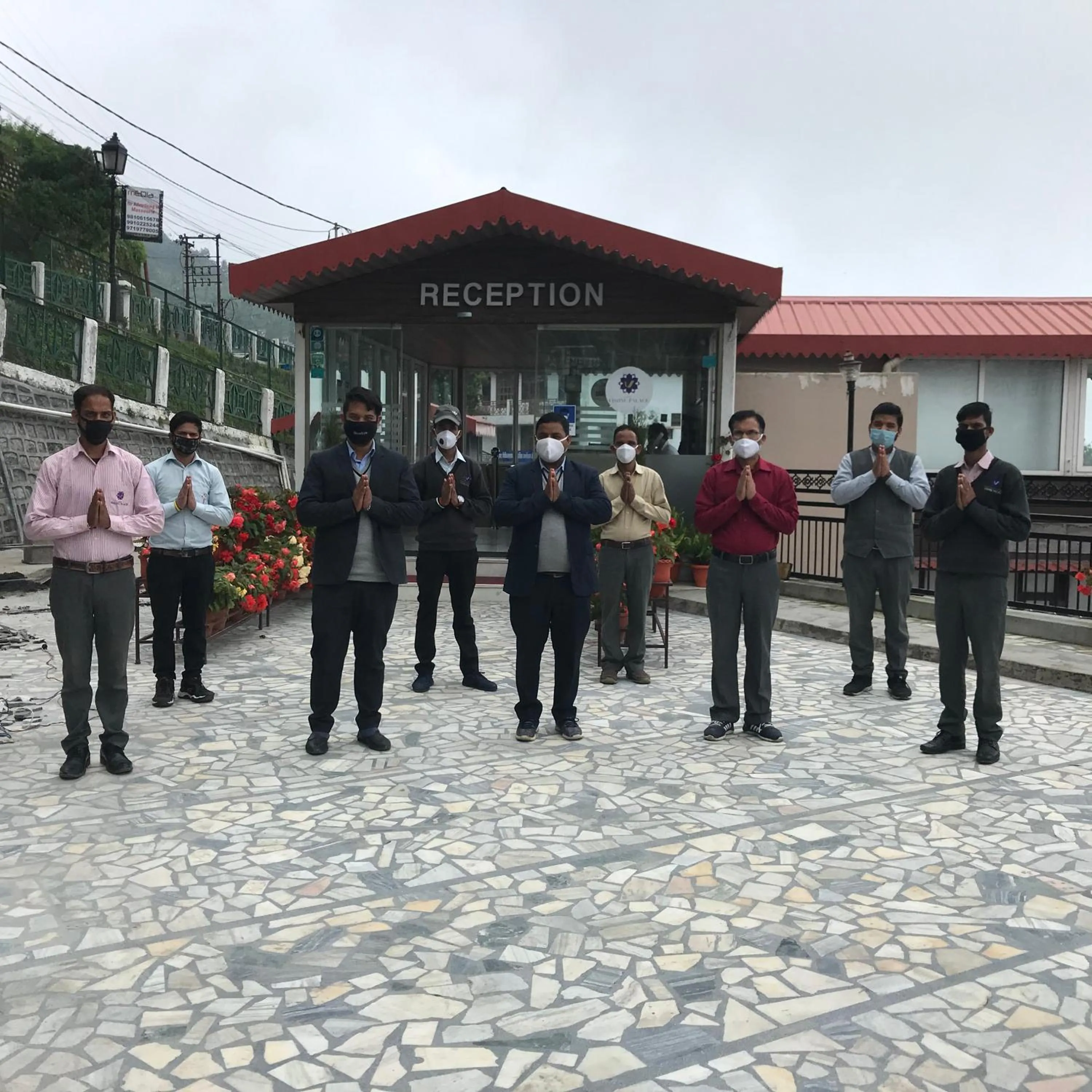 Staff in Hotel Vishnu Palace