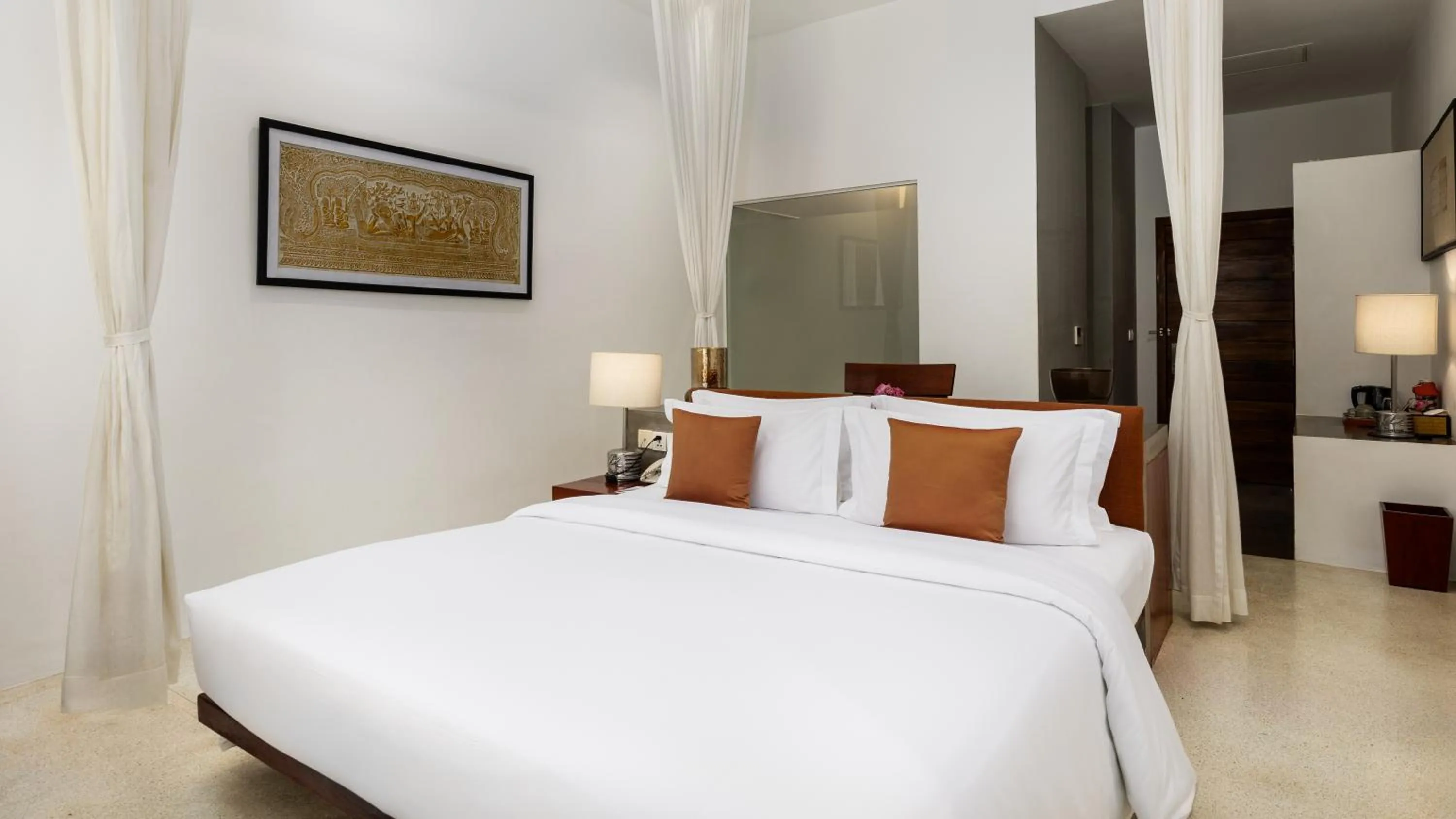 Bed in Lynnaya Urban River Resort