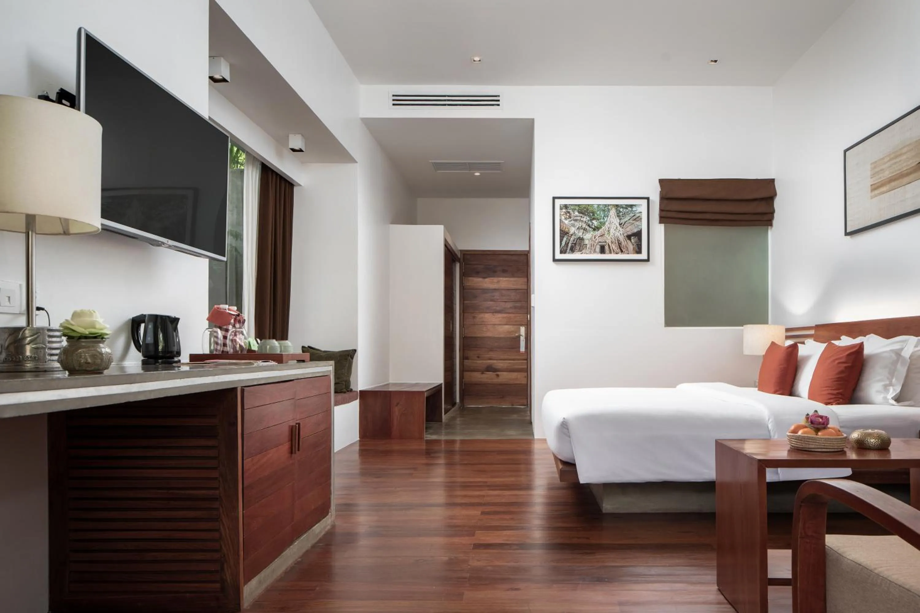 Bed in Lynnaya Urban River Resort