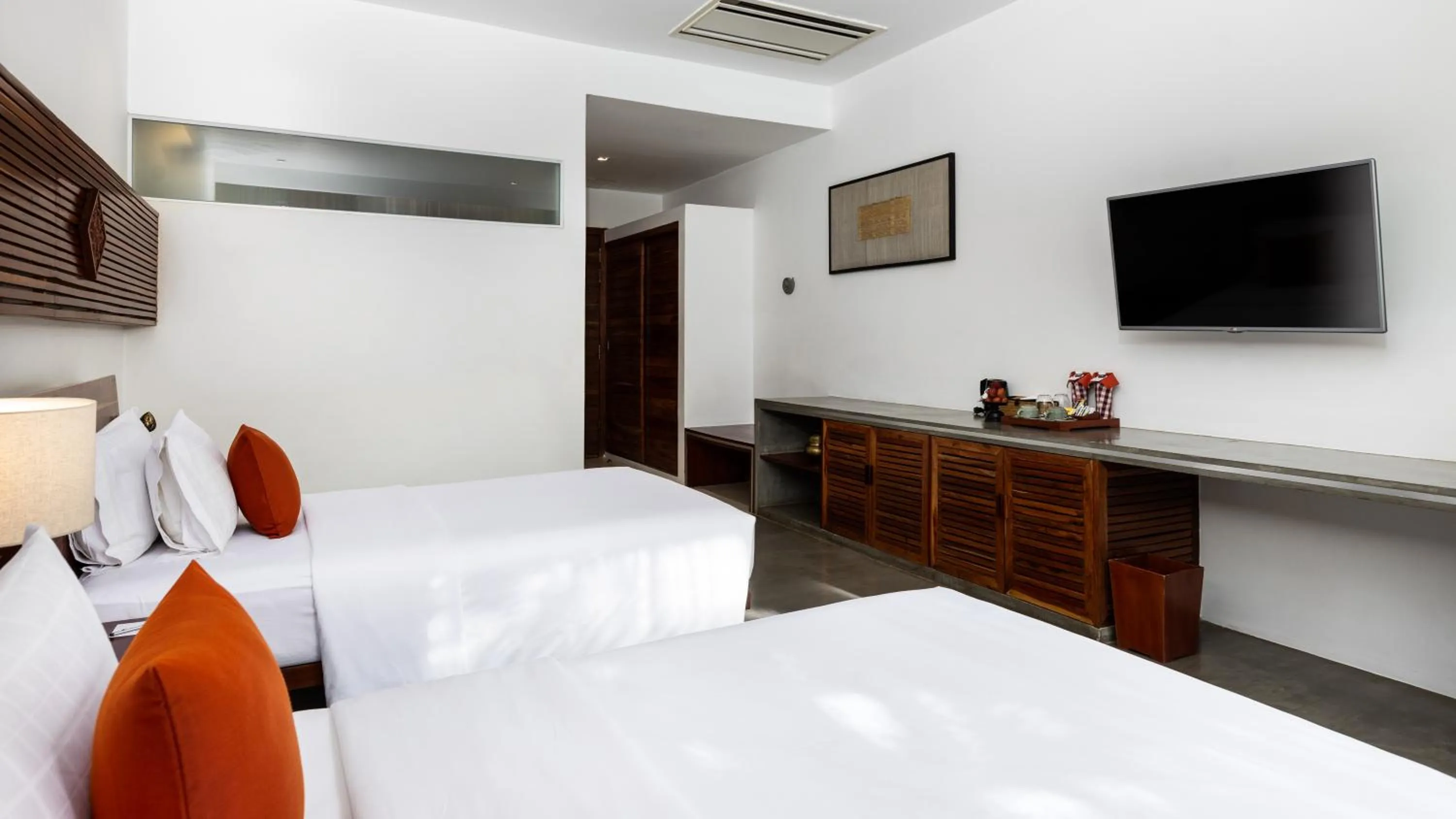 Bed in Lynnaya Urban River Resort