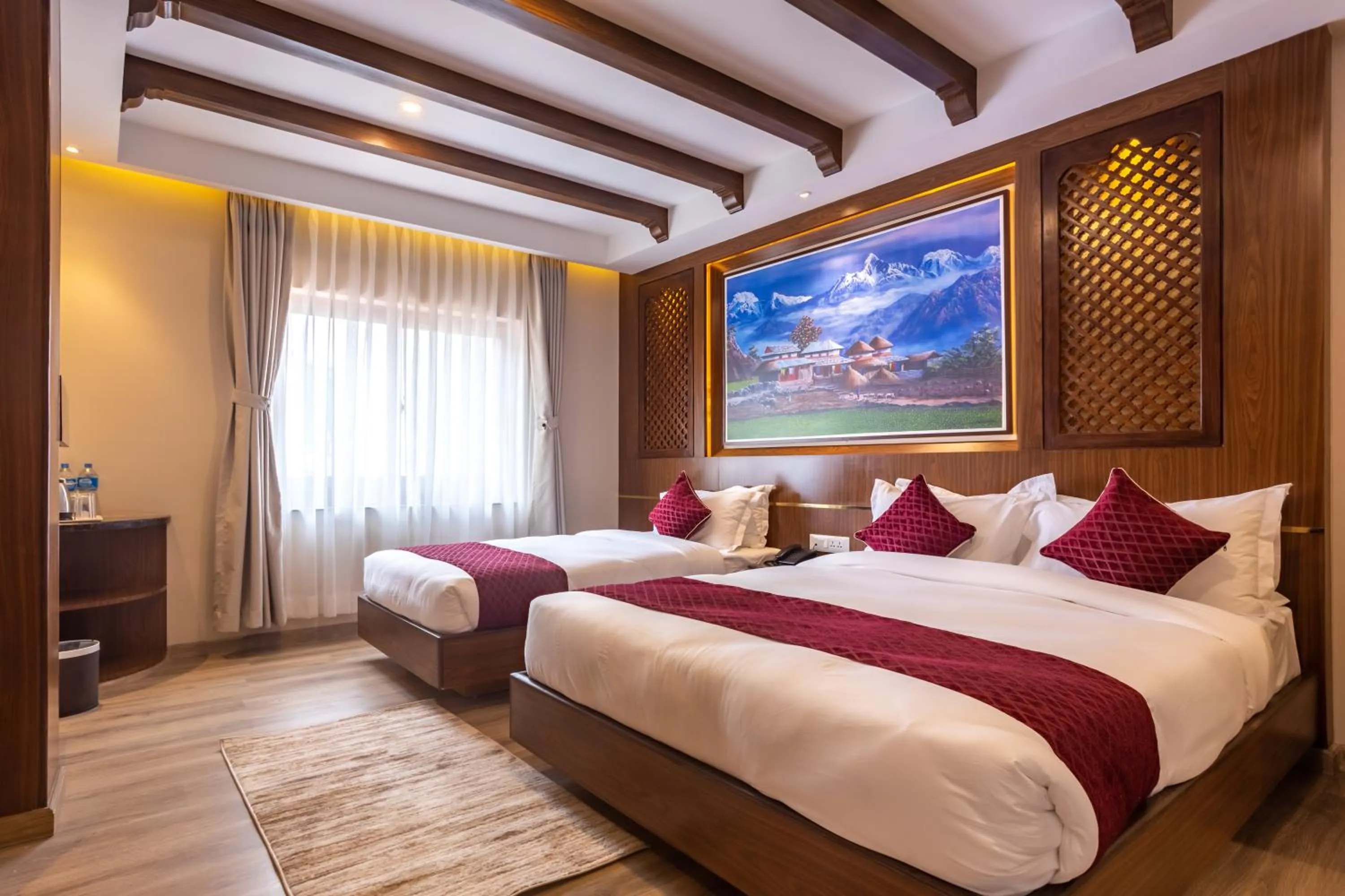 Bed in Kailash Boutique Hotel