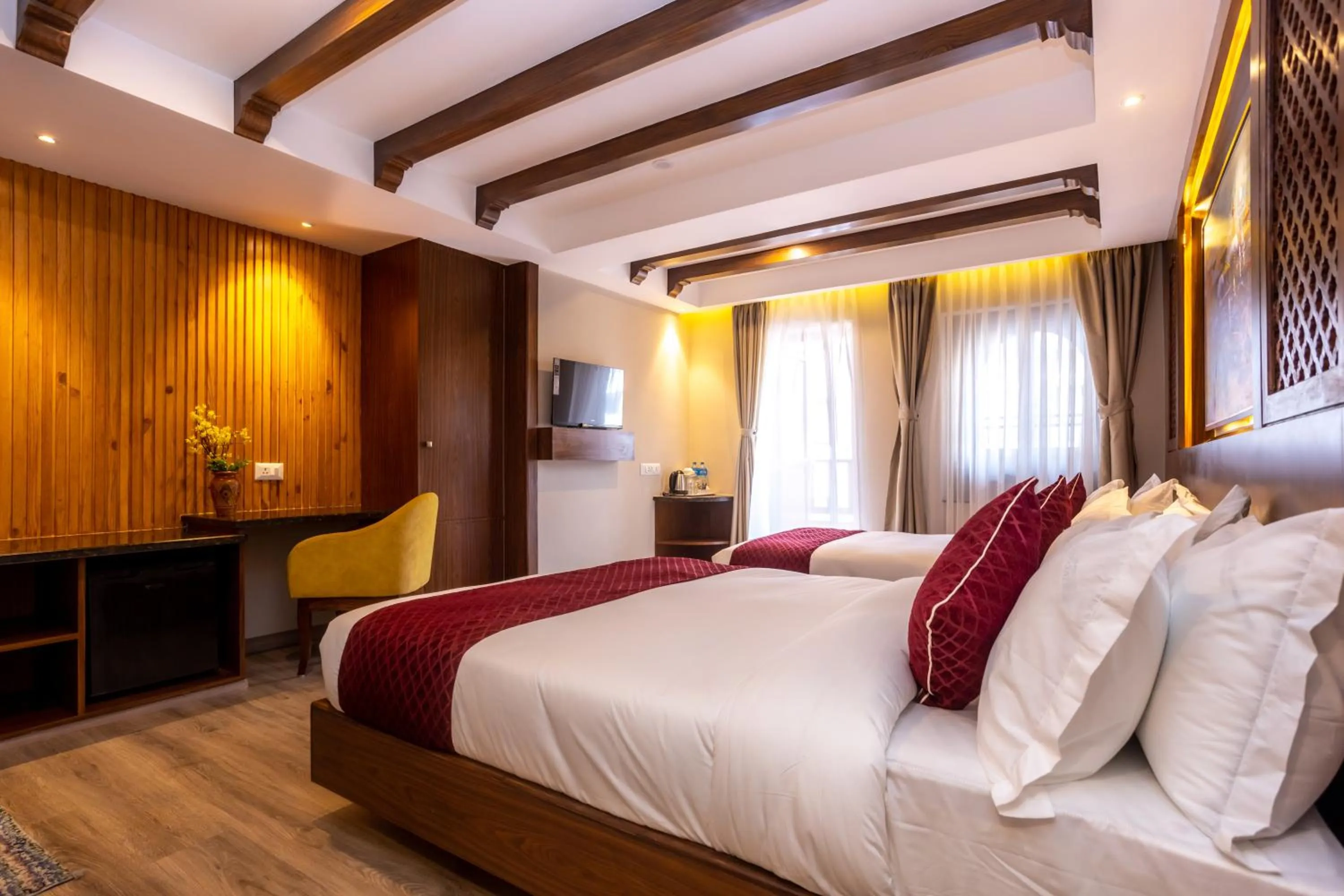 Bed in Kailash Boutique Hotel