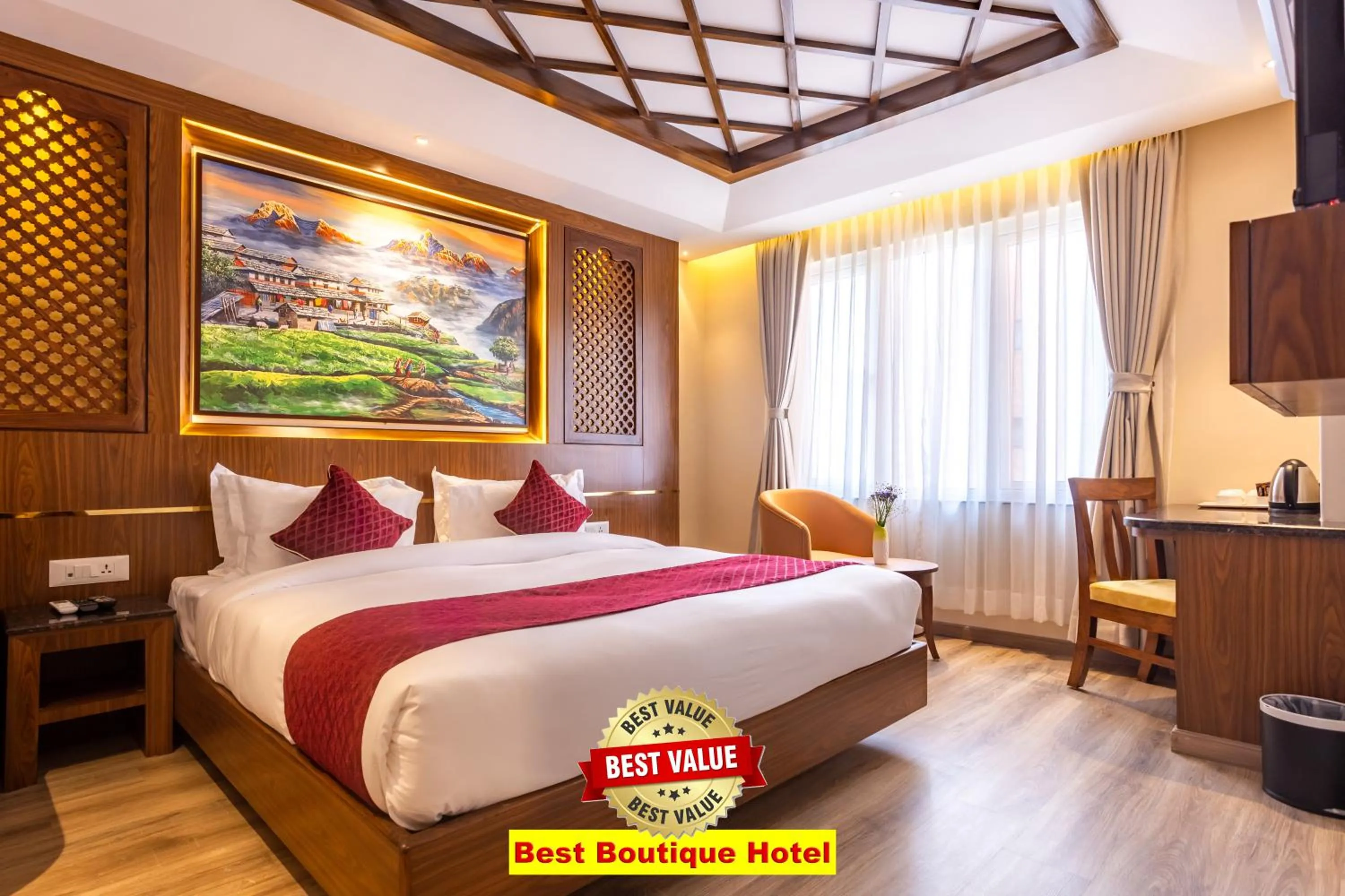 Bed in Kailash Boutique Hotel