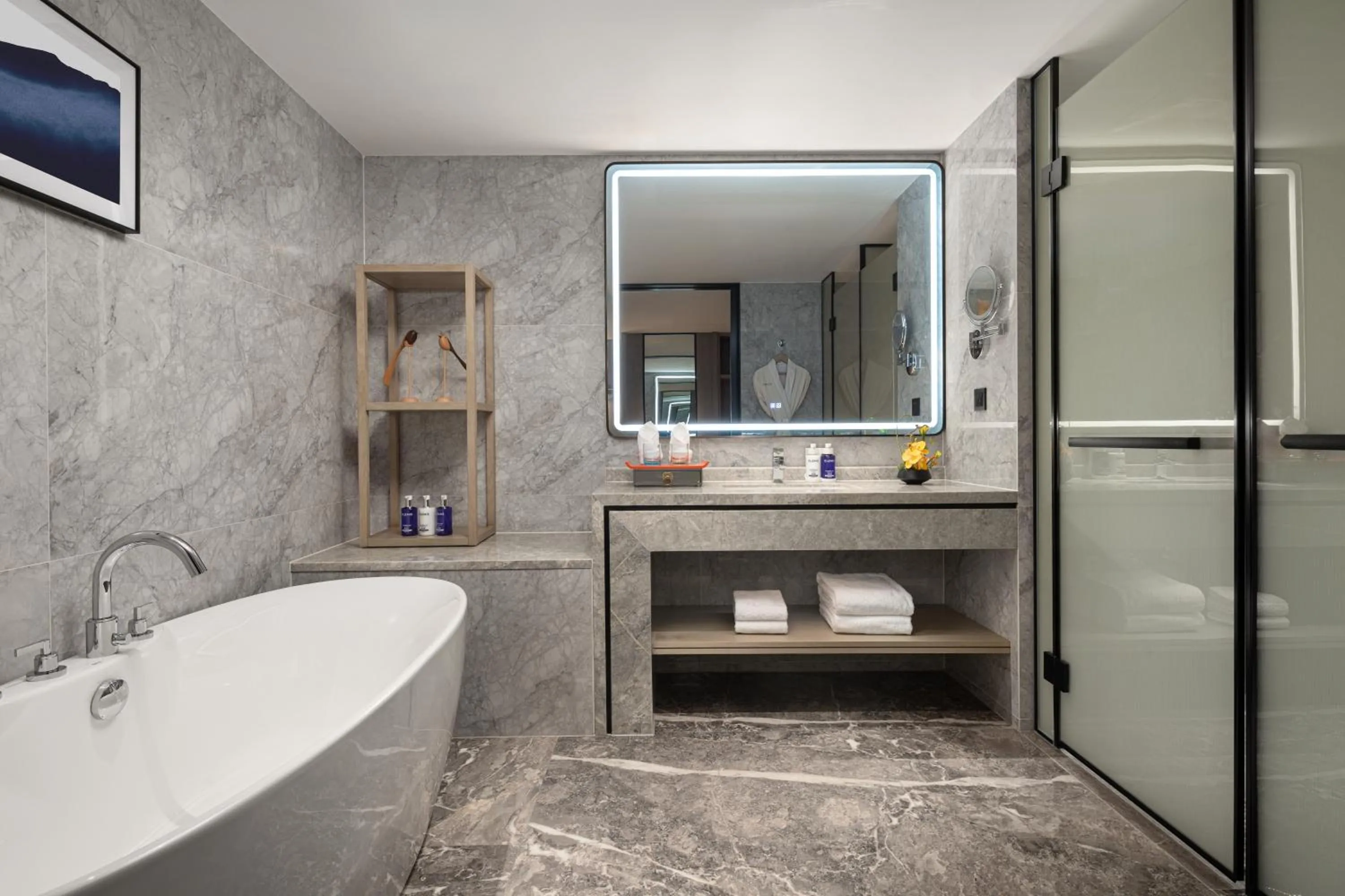 Bathroom in voco Changsha Airport by IHG