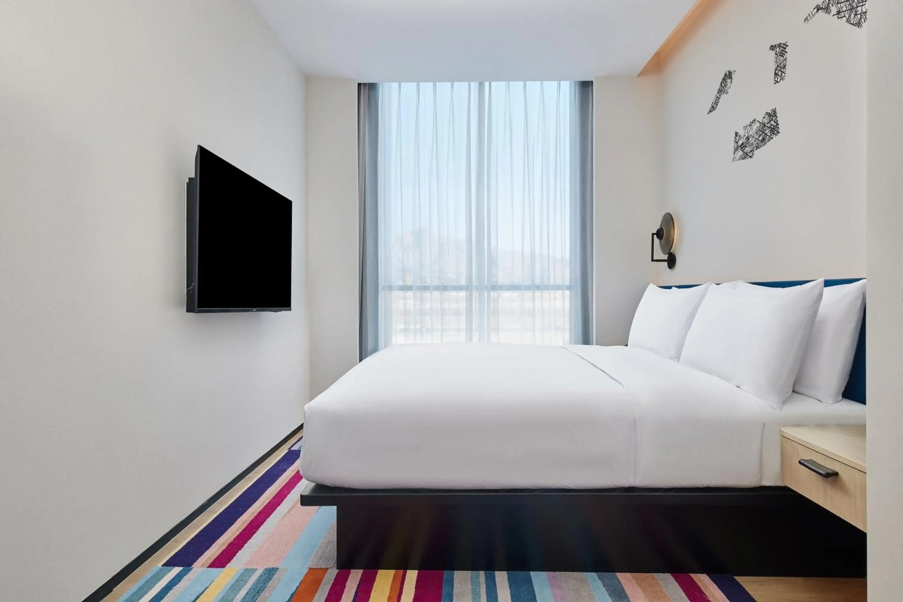 Bedroom, Bed in Aloft Beijing Huairou