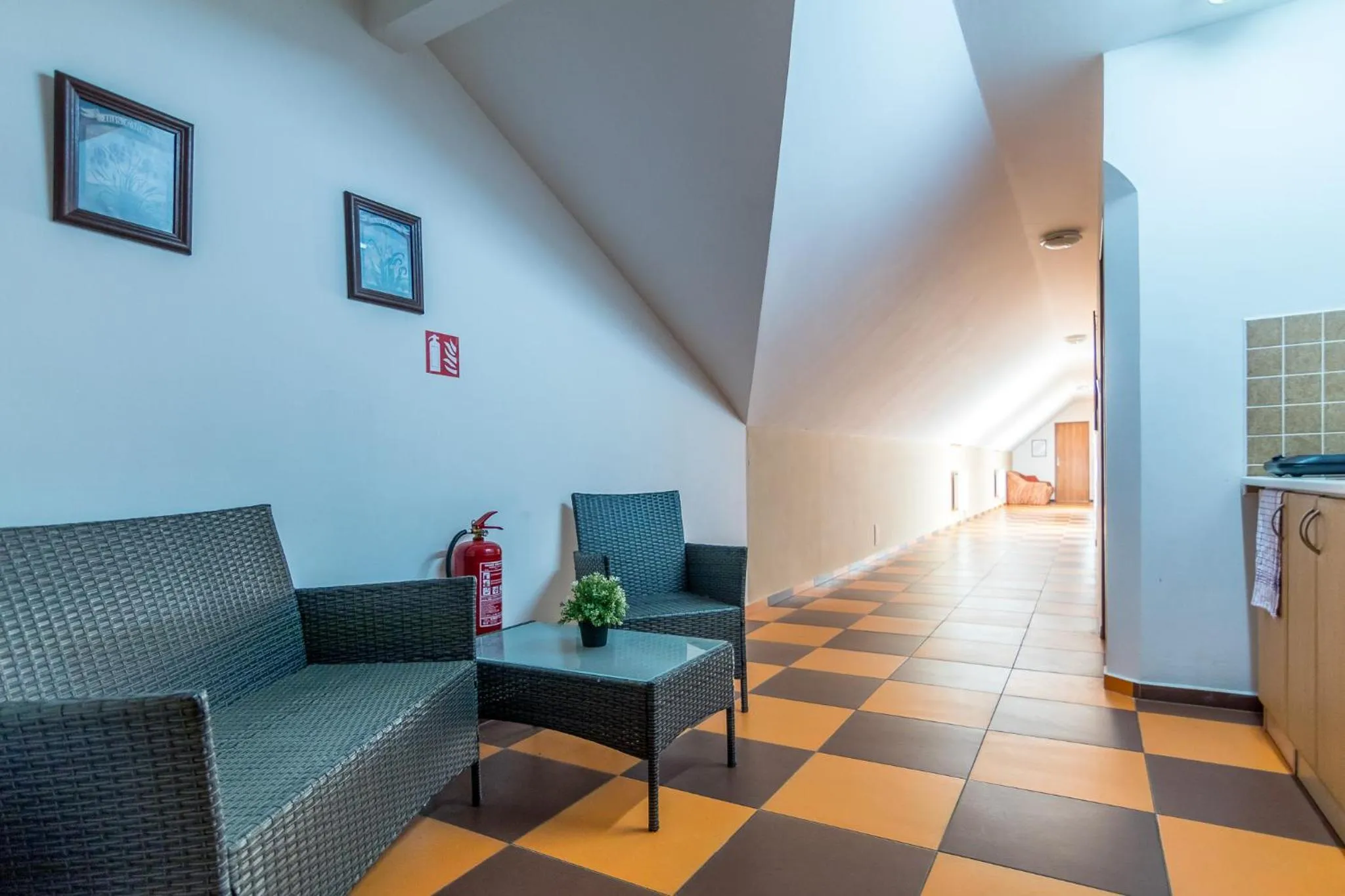 Kitchen or kitchenette in Penzion a restaurace U Vladaře