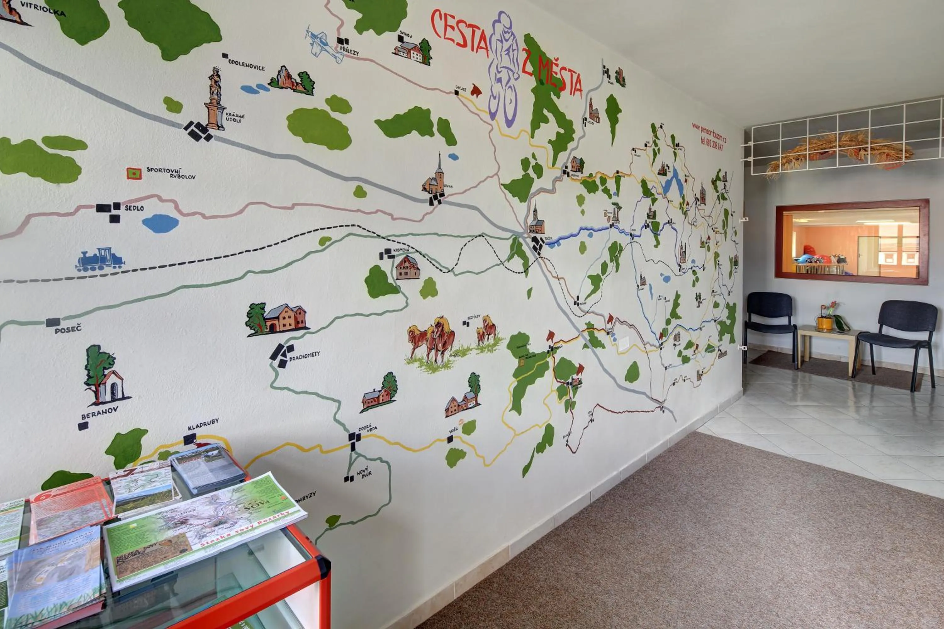 Seating area in Penzion a restaurace U Vladaře