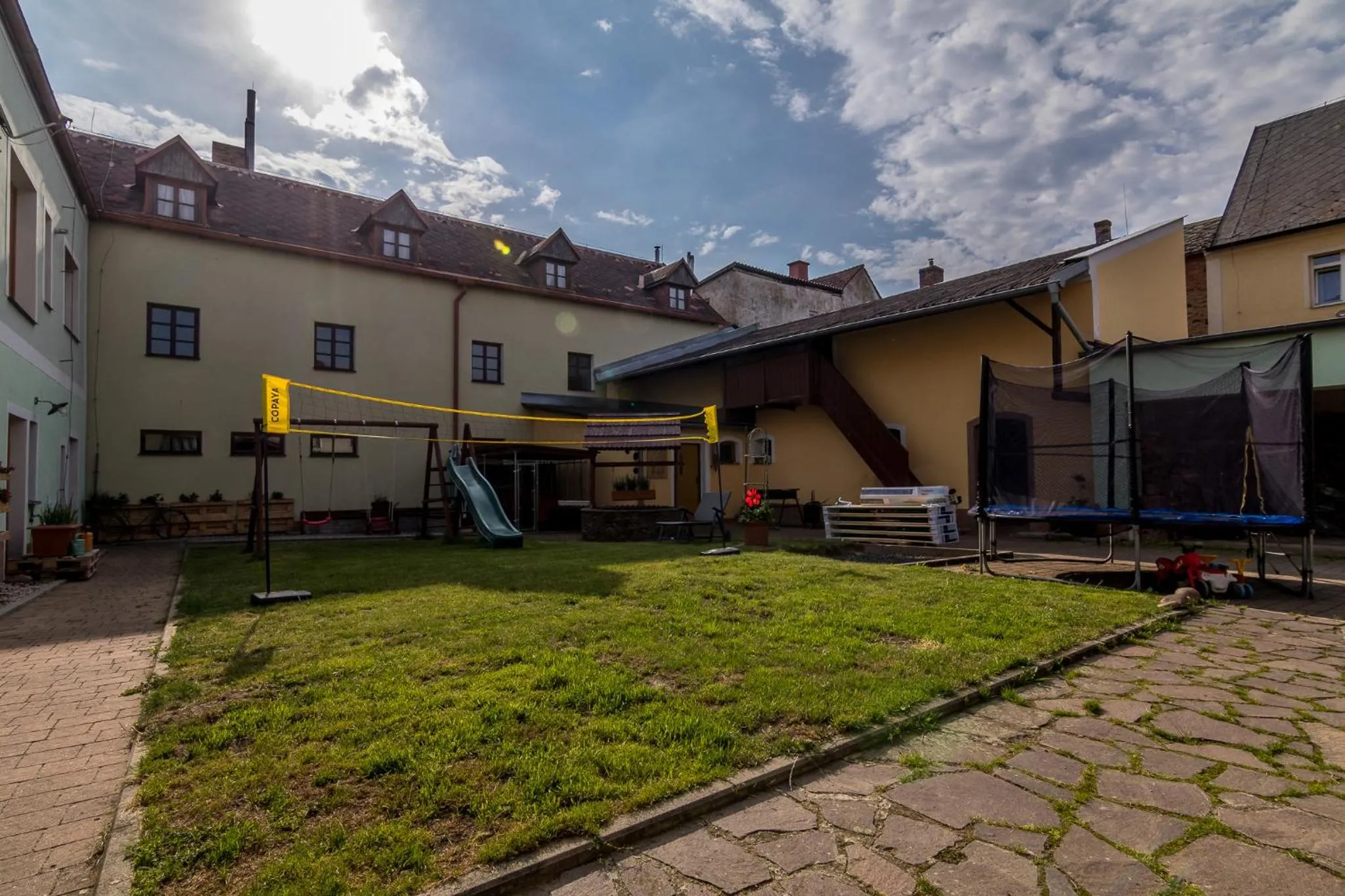 Garden in Penzion a restaurace U Vladaře