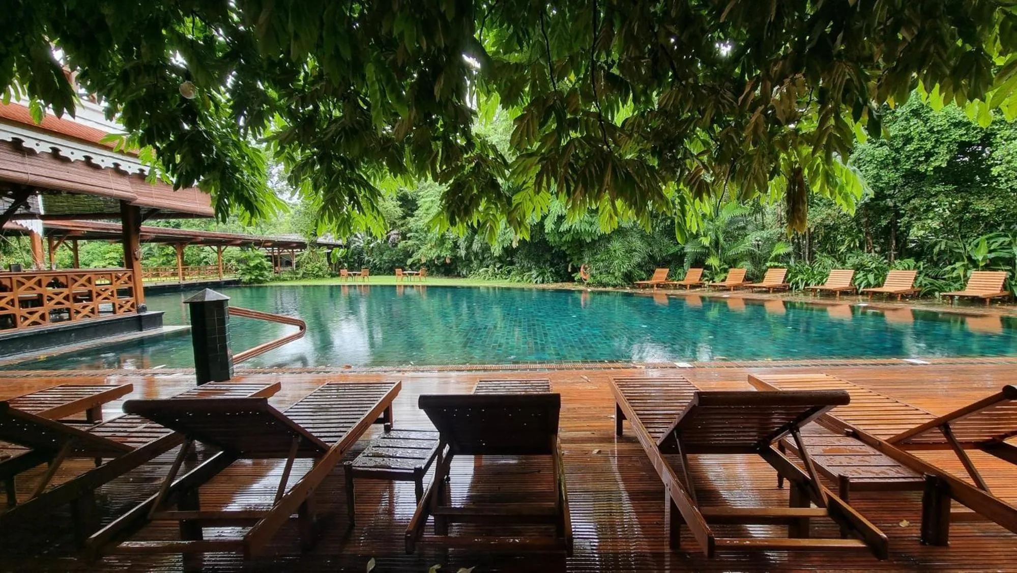 Pool view in Governor's Residence