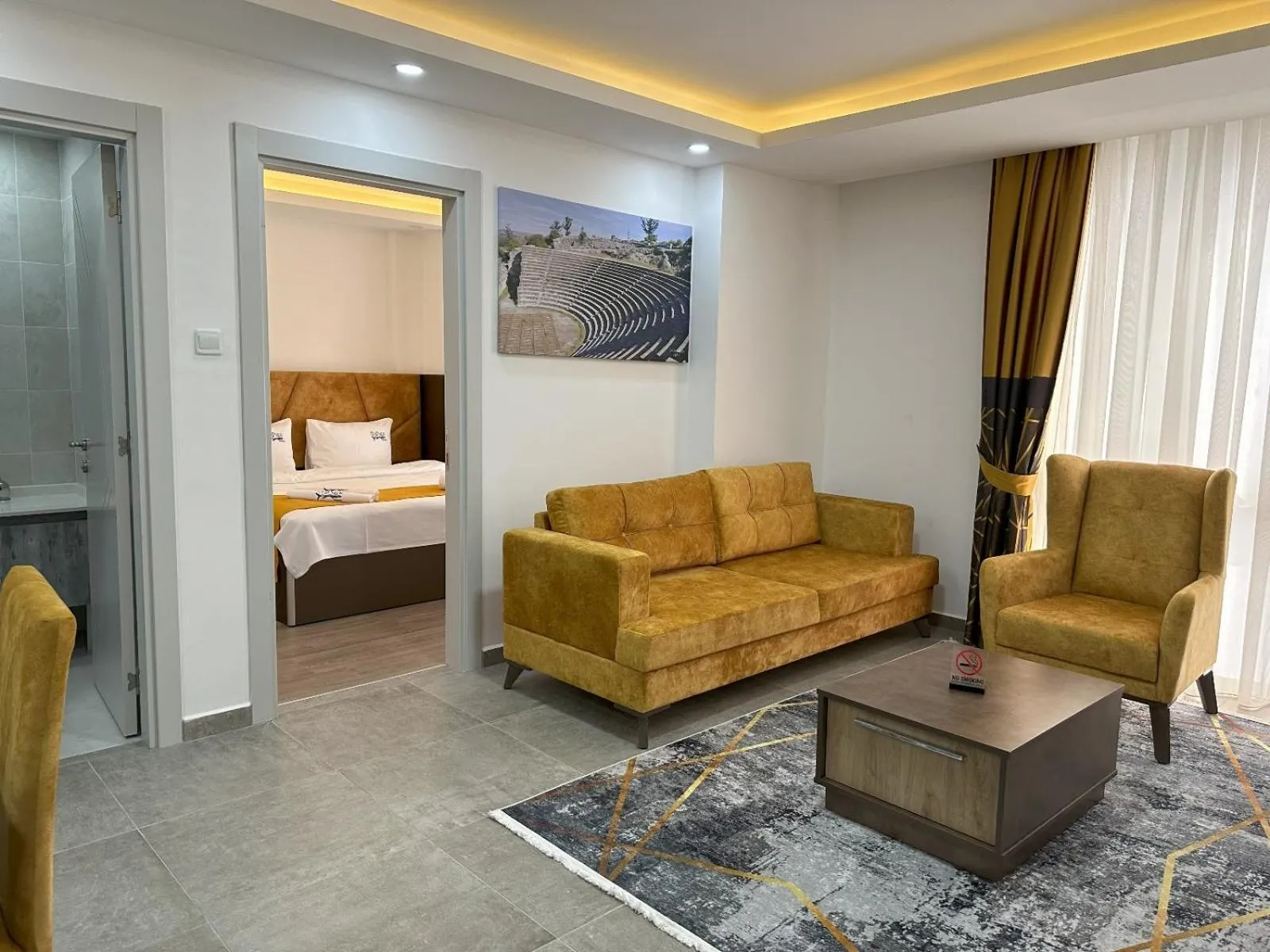 Living room, Bed in Nurel Shark Residence