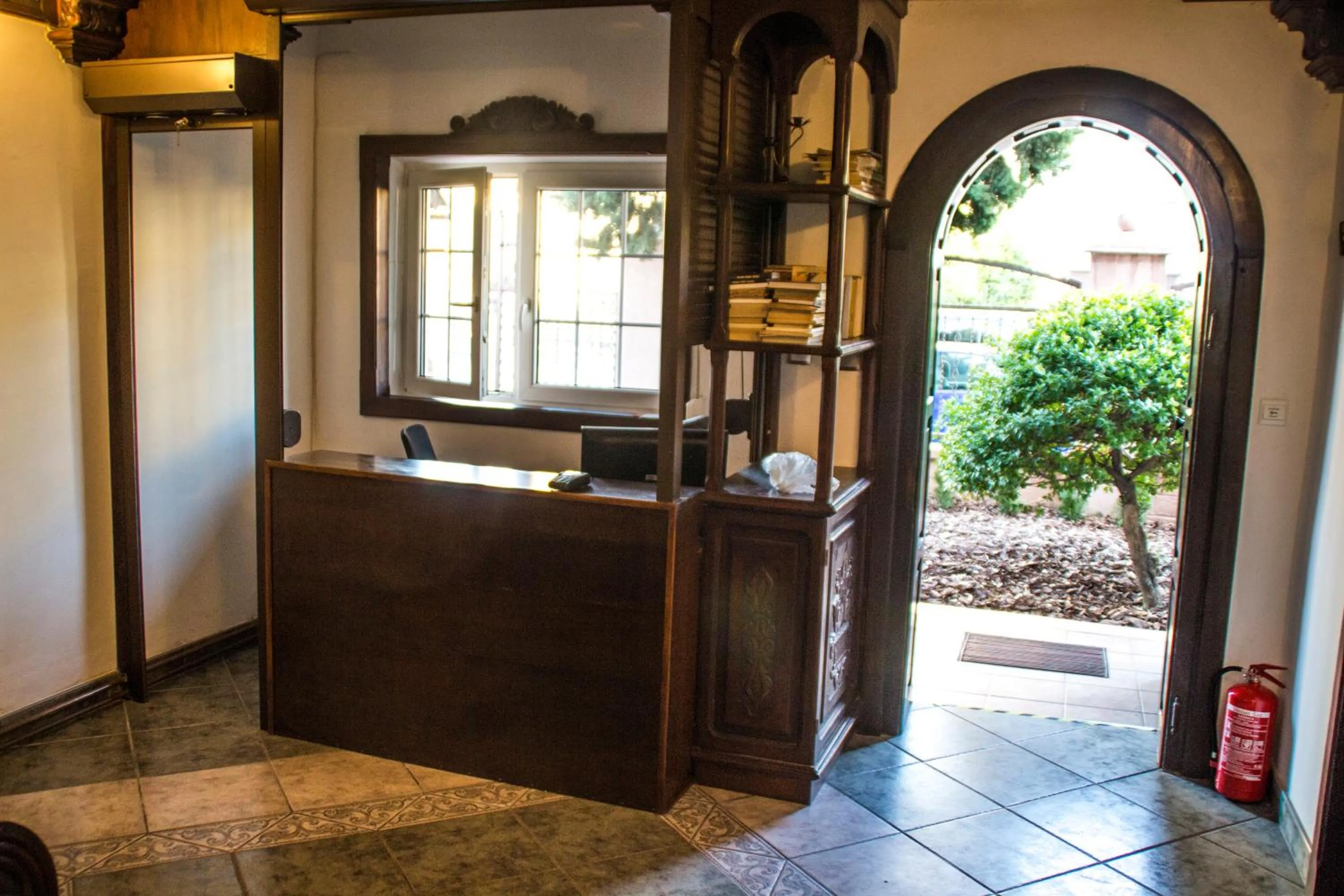 Facade/entrance in Magic Garden Hostel