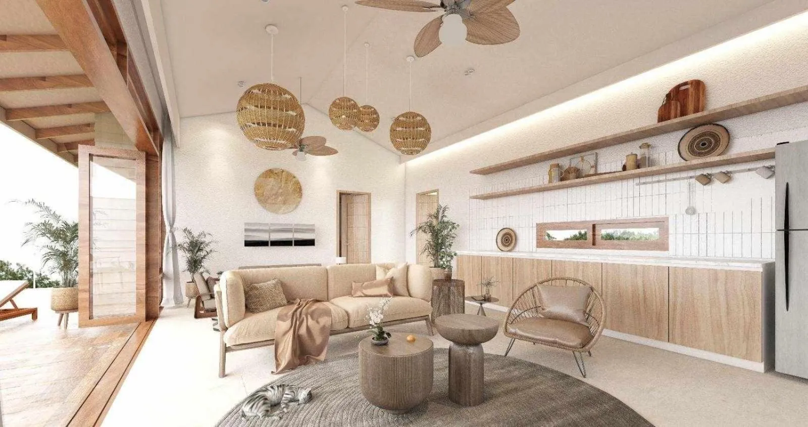 Living room in Overthemoon Luxury Pool Villas