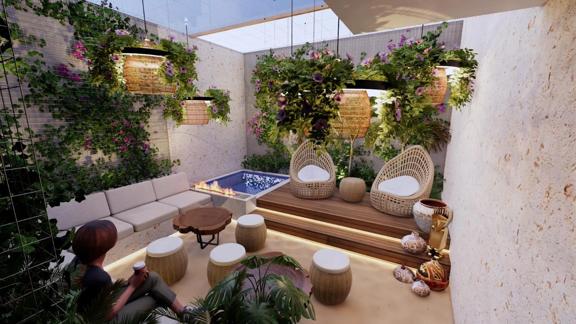 Garden in Hostal Tayrona Medellin Manila