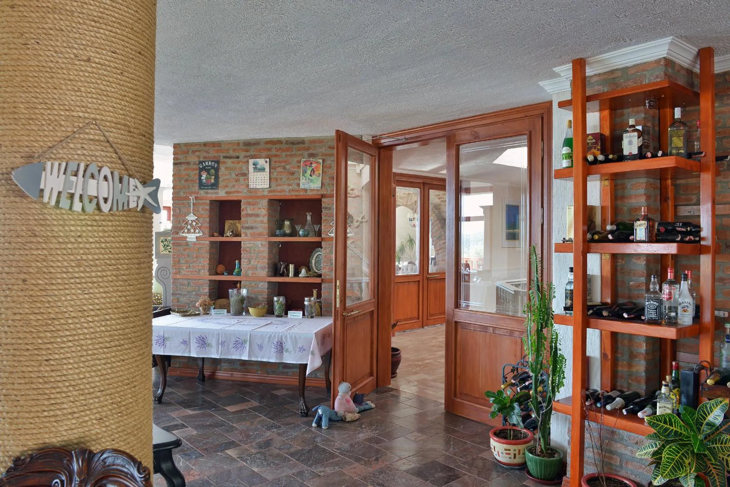 Decorative detail in Aeneas Hotel