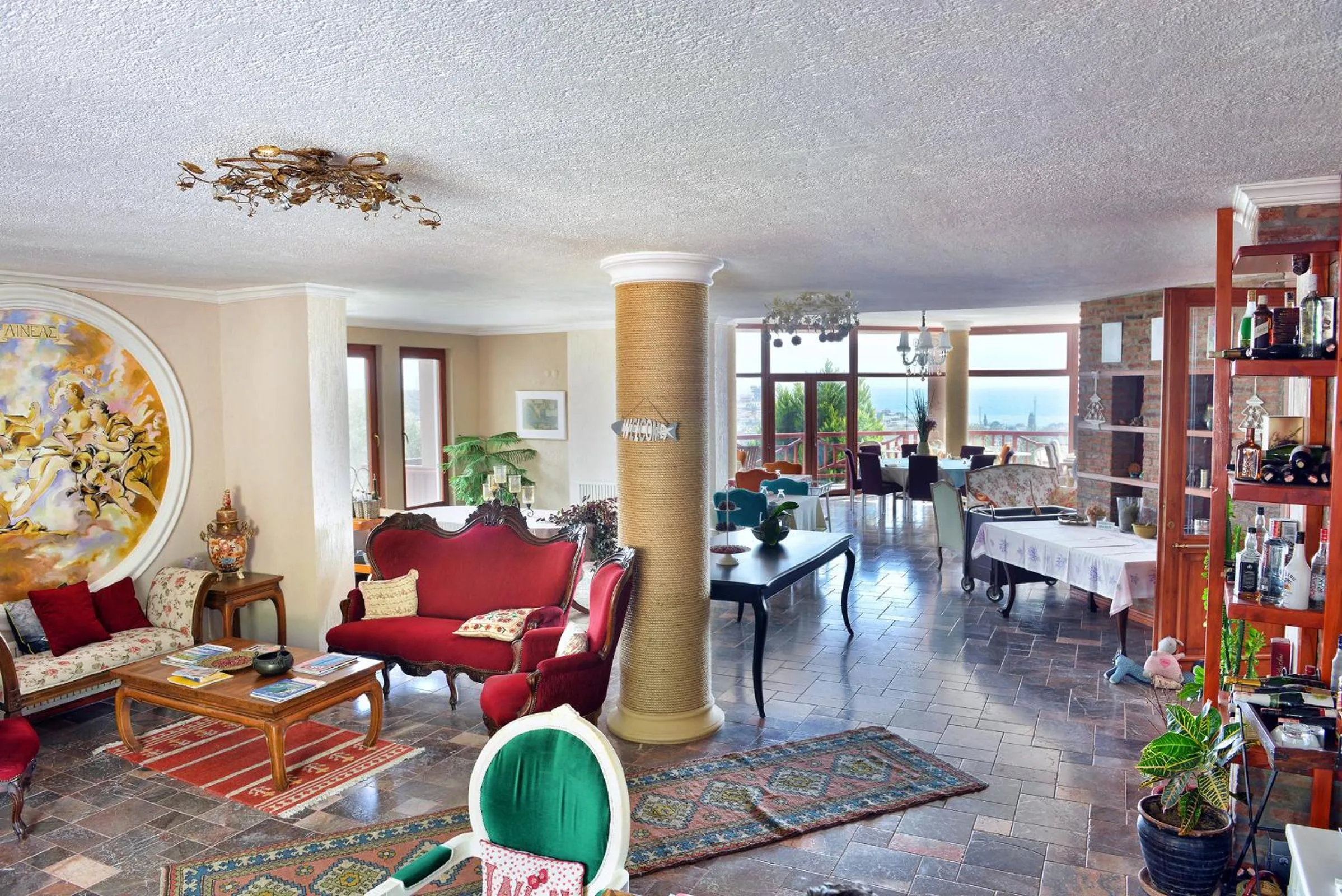 Lobby or reception in Aeneas Hotel