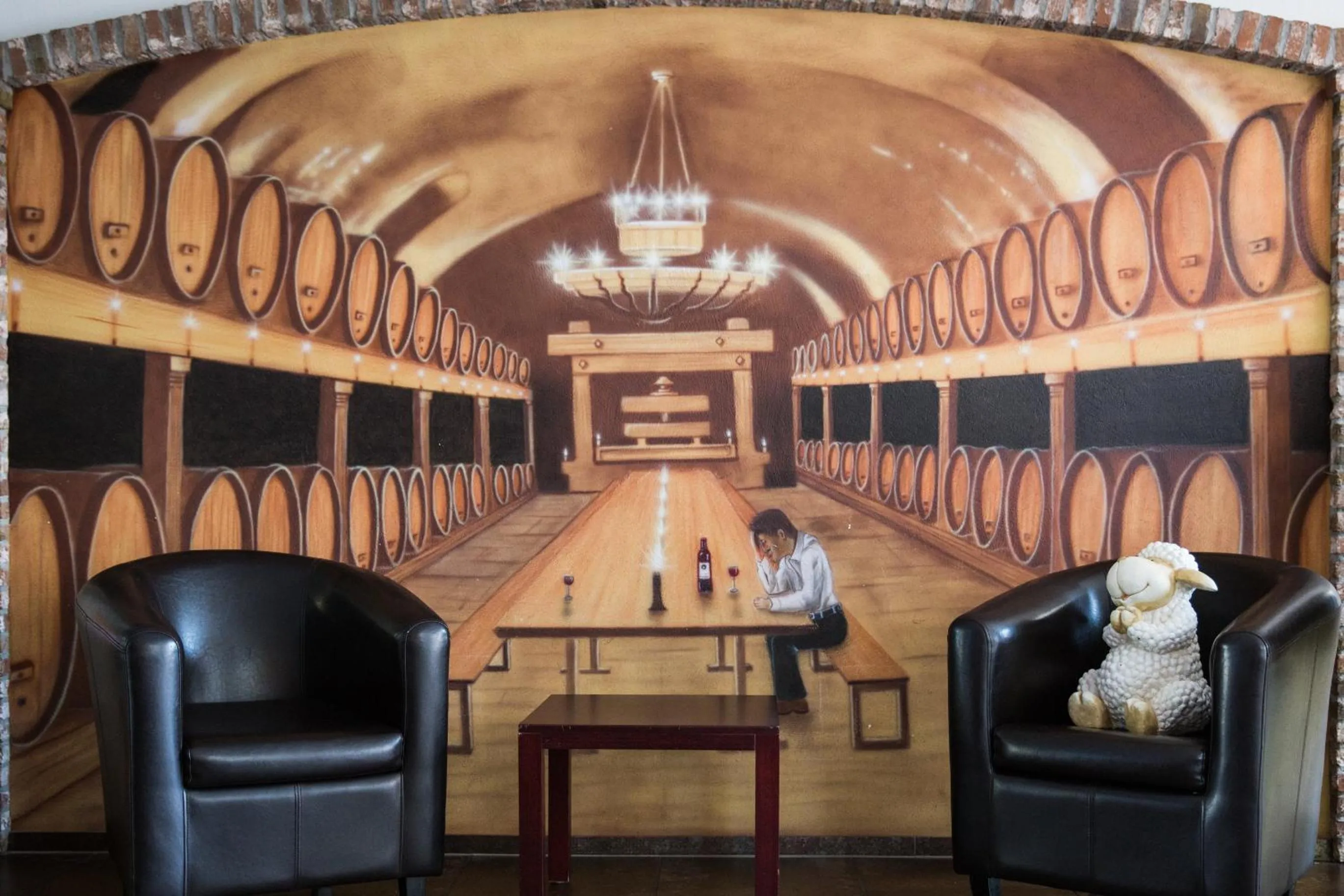 Lounge or bar in Hotel Schäfli Siebnen