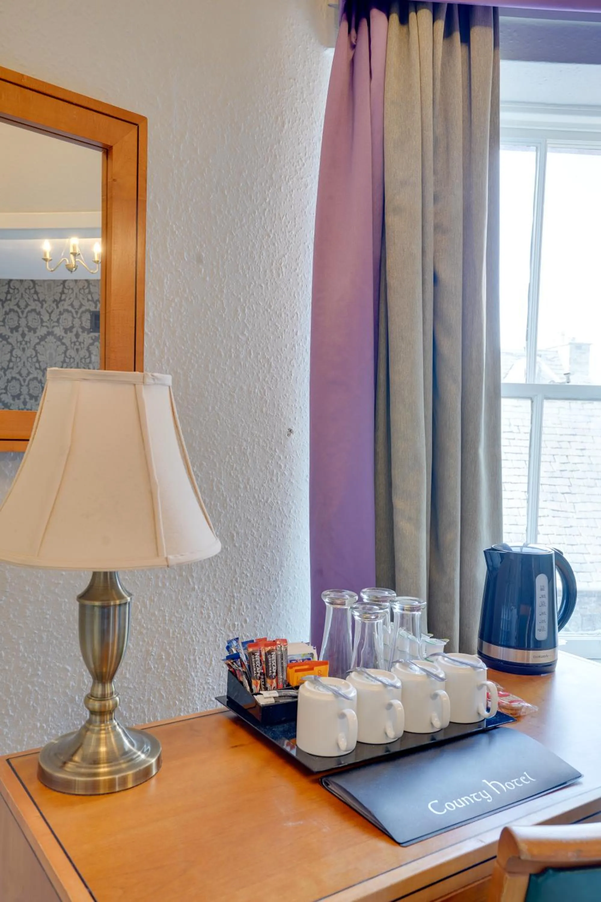 Coffee/tea facilities in The County Hotel - Self Check-In, Ultra Fast WI-FI, Free Parking, Central Location