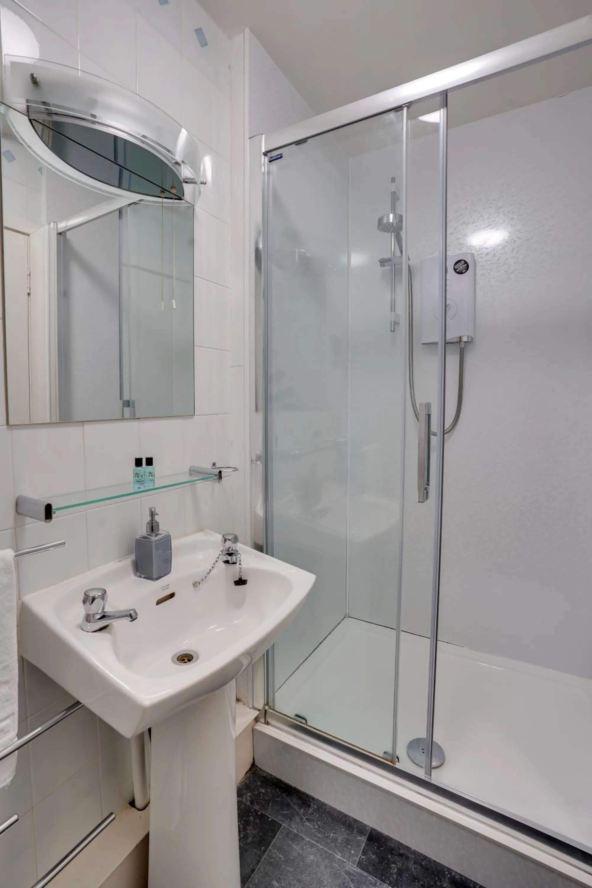 Shower in The County Hotel - Self Check-In, Ultra Fast WI-FI, Free Parking, Central Location